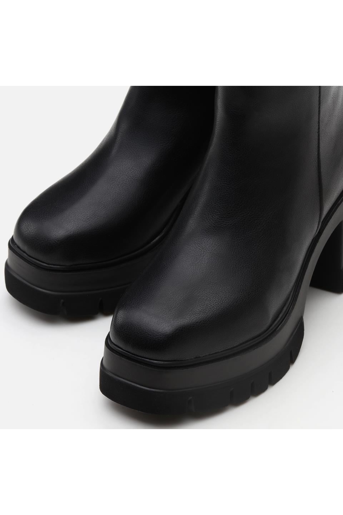 Siyah Kadın Topuklu Bot - Görsel 6