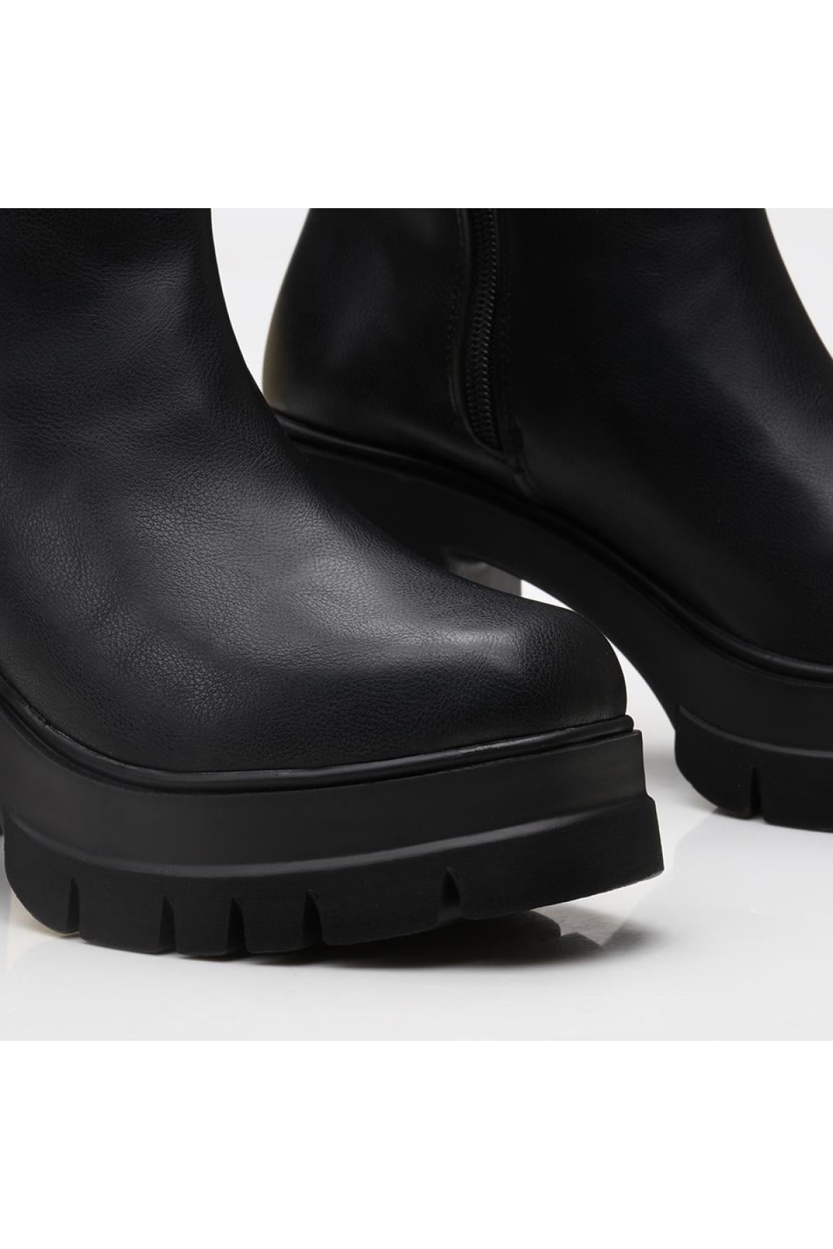 Siyah Kadın Topuklu Bot - Görsel 9