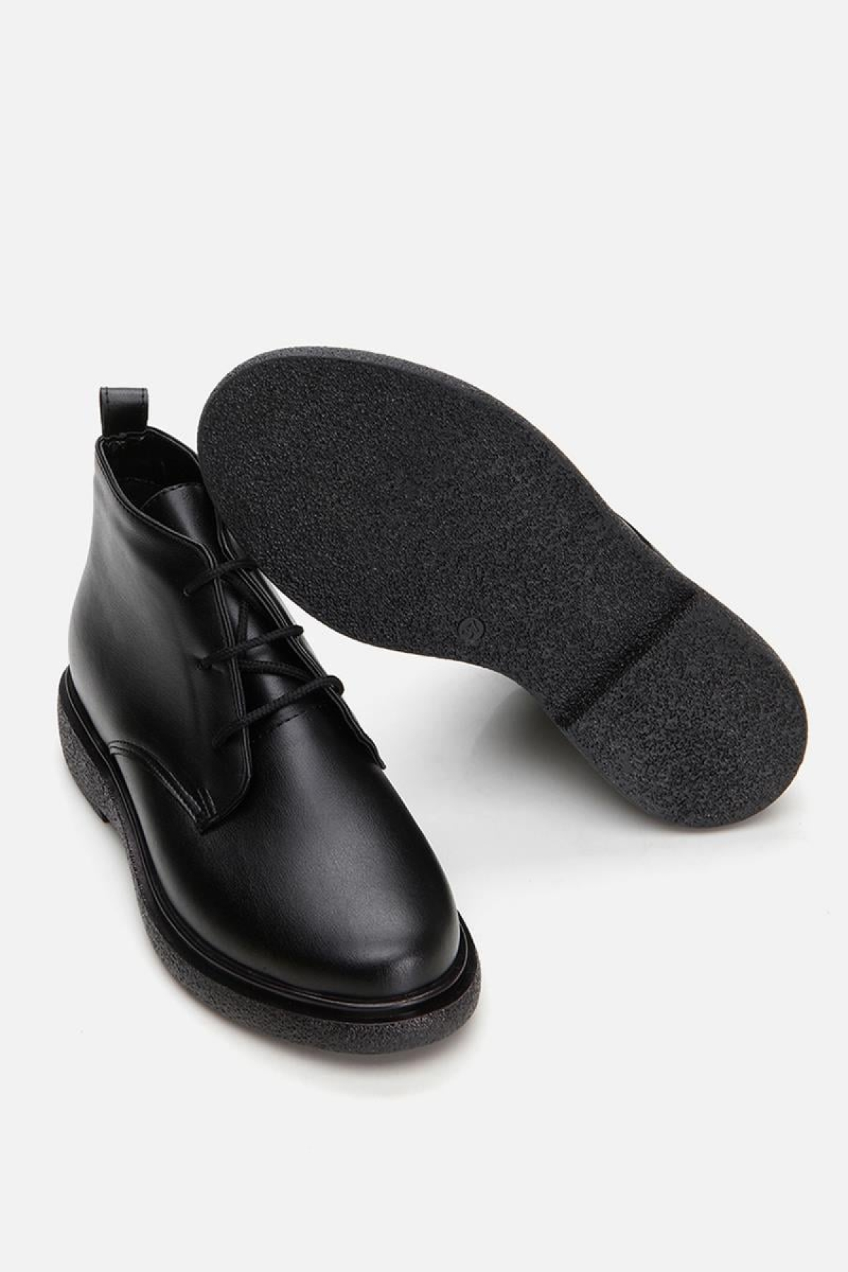 Siyah Kadın Düz Bot - Görsel 7