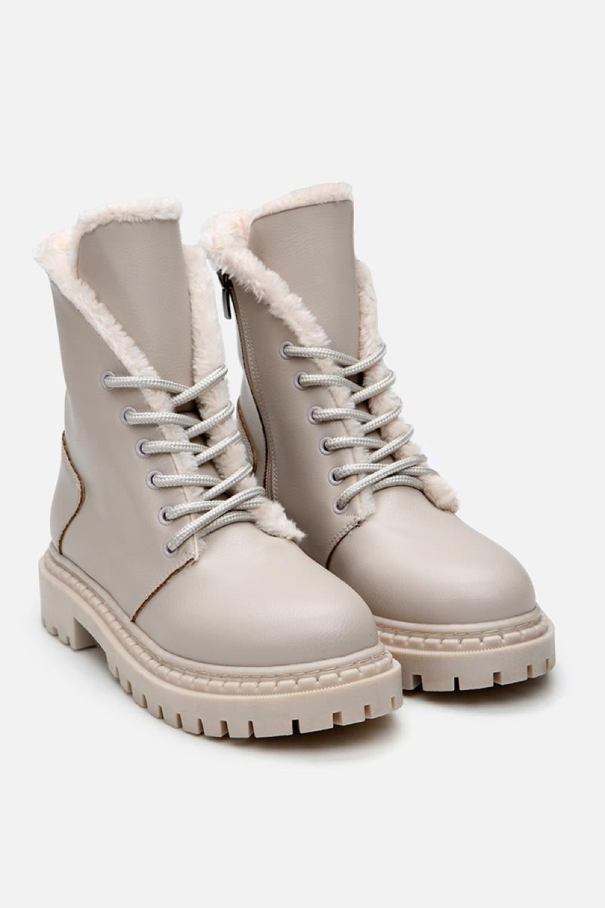 Bej Kadın Düz Bot - Görsel 3