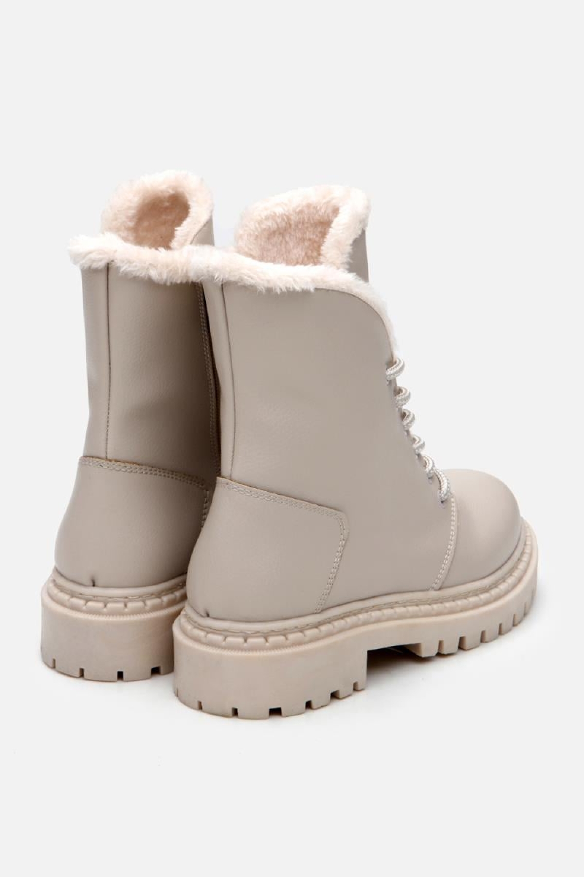Bej Kadın Düz Bot - Görsel 9