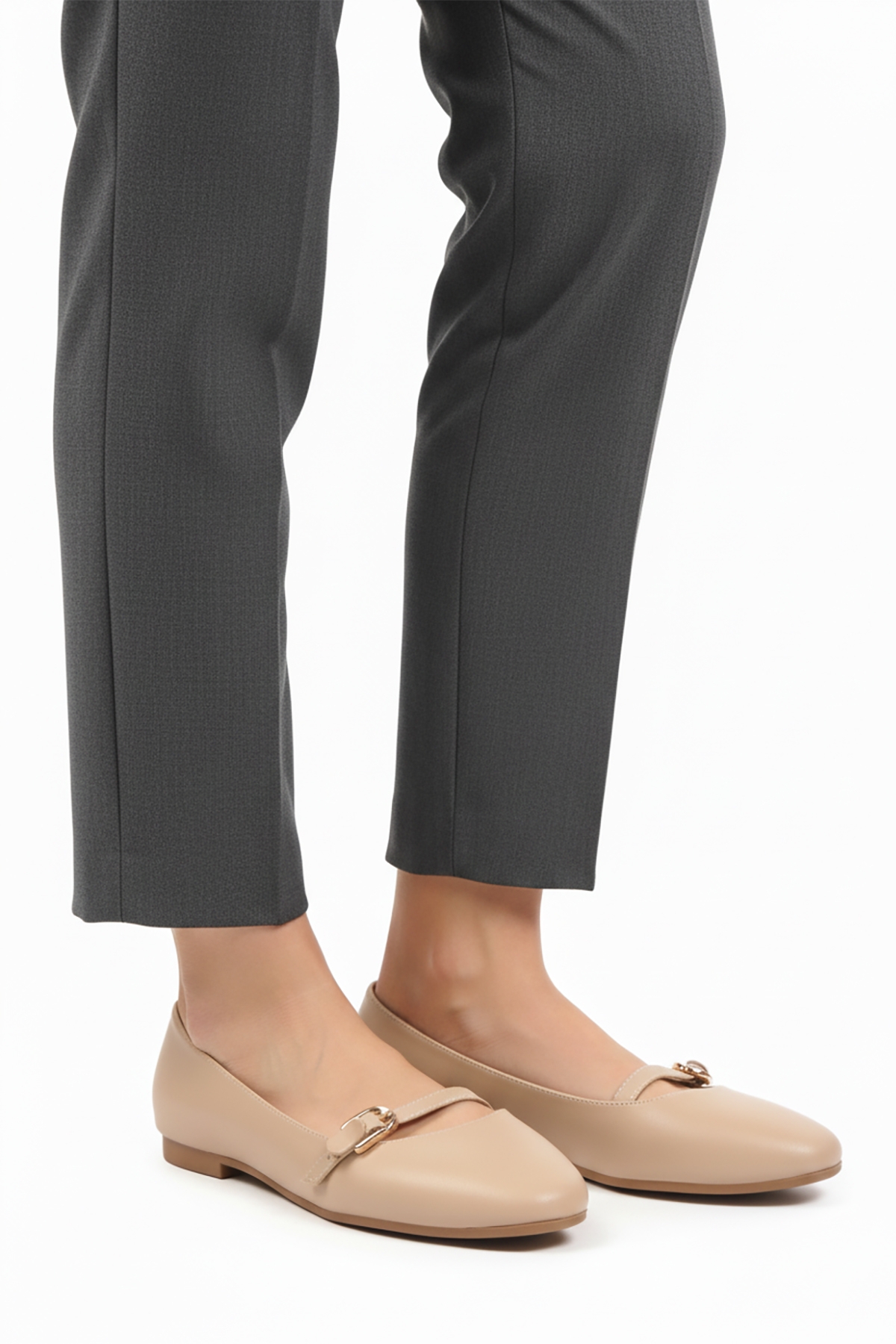 Bej Cilt Hafif Esnek Kadın Babet 312456 Z - Görsel 2