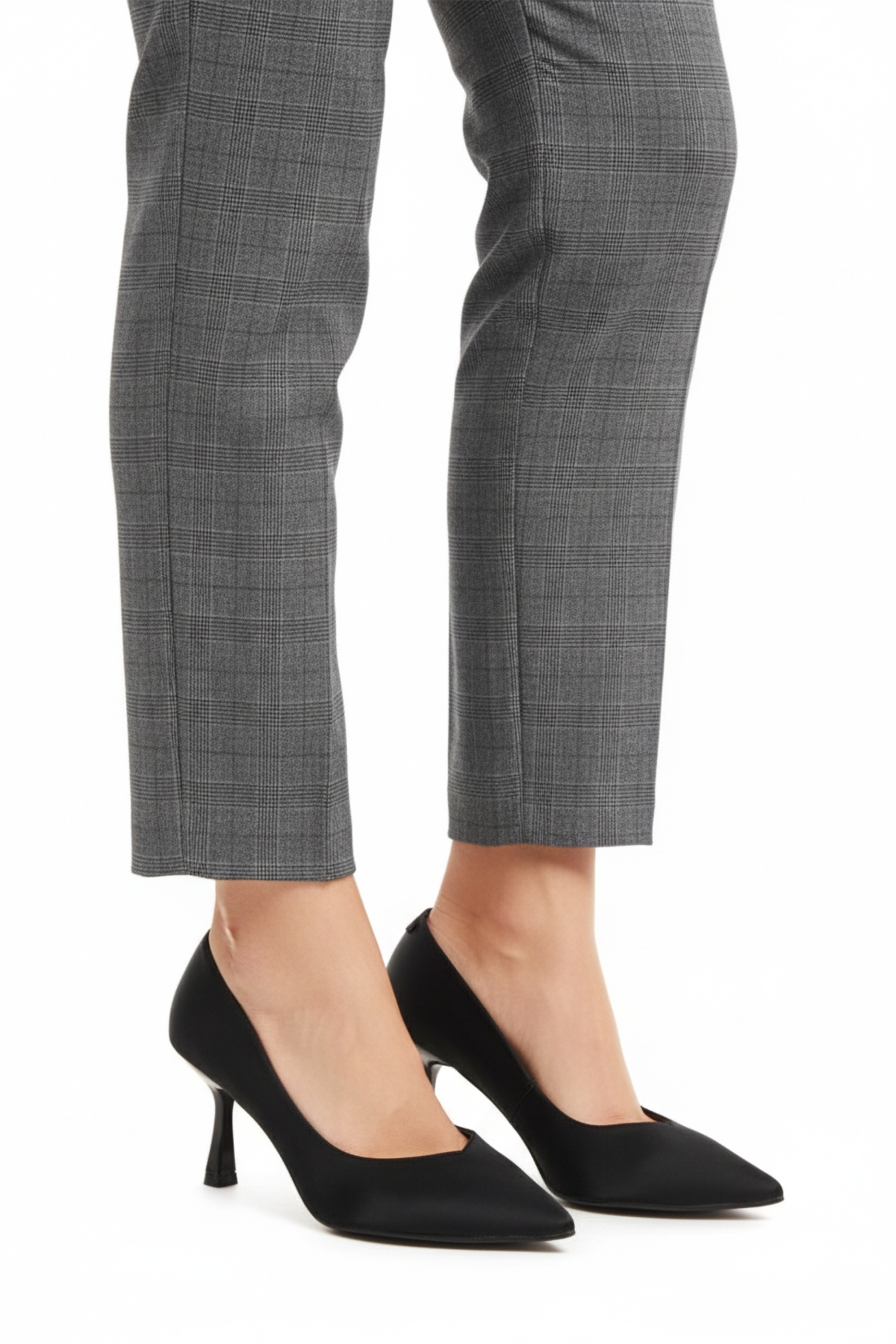 Siyah Kısa İnce Topuklu Kadın Abiye Ayakkabı 357190 Z - Görsel 2