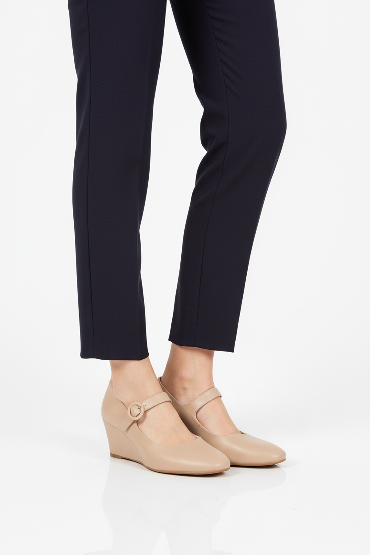 Aspor Bej Kadın Dolgu Topuk Ayakkabı - Görsel 2