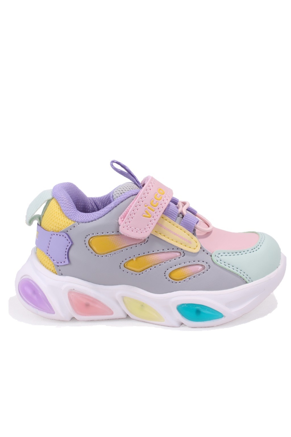 Lamb 346P25K227 Gümüş Ortopedik Günlük Kız Çocuk Spor Ayakkabı - Görsel 3