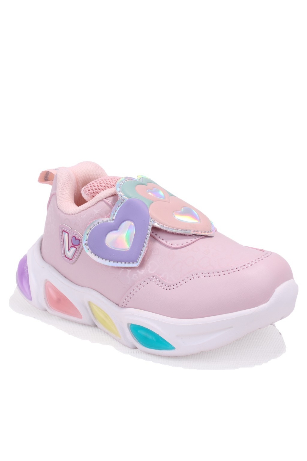 Lovely 346P25K234 Pudra Ortopedik Işıklı Kız Çocuk Spor Ayakkabı - Görsel 2