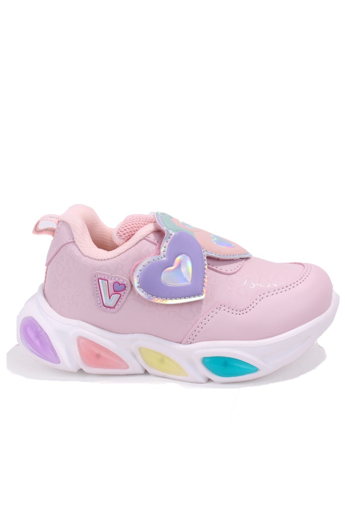 Lovely 346P25K234 Pudra Ortopedik Işıklı Kız Çocuk Spor Ayakkabı - Görsel 3