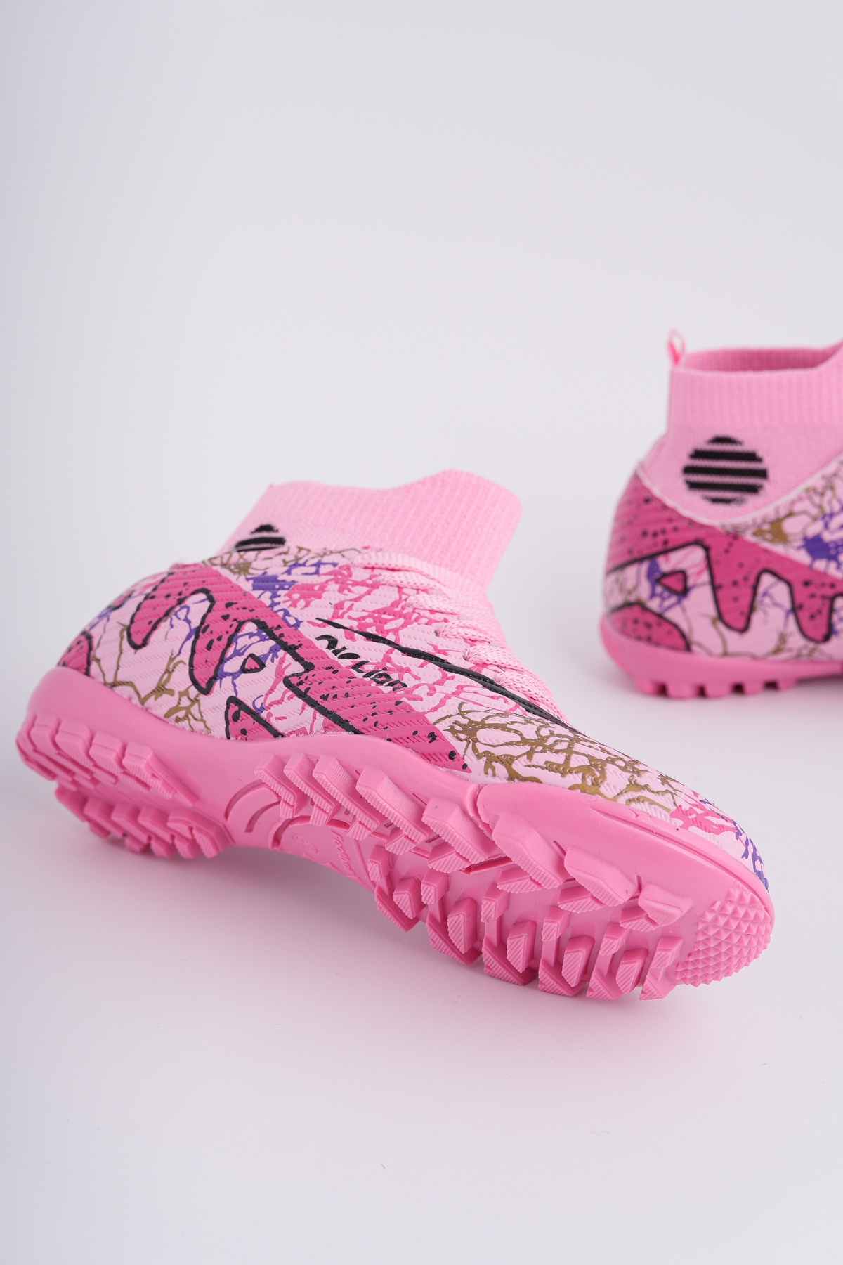 501 HALI SAHA ÇORAPLI BİLEKTEN SARMALI ÇİVİSİZ ERGONOMİK ESNEK FUTBOL HALI SAHA AYAKKABI - Görsel 4