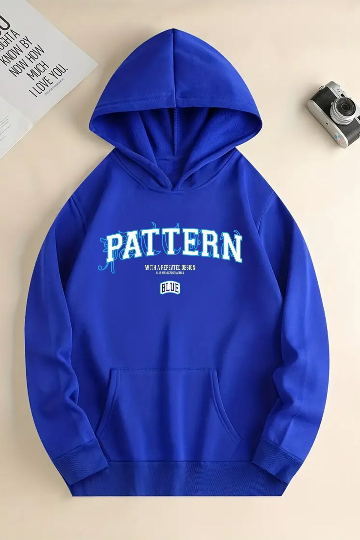 uyguntarzPattern Baskılı Unisex Oversize Sweatshirt