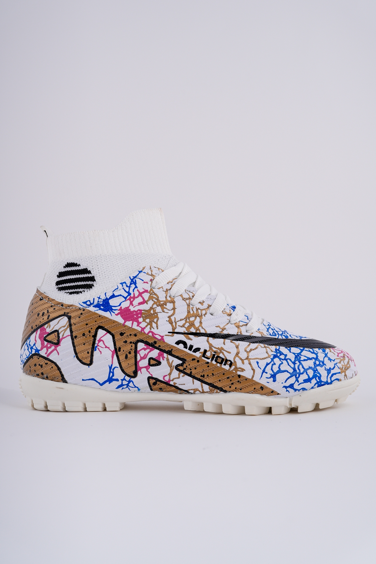 501 HALI SAHA ÇORAPLI BİLEKTEN SARMALI ÇİVİSİZ ERGONOMİK ESNEK FUTBOL HALI SAHA AYAKKABI - Görsel 3