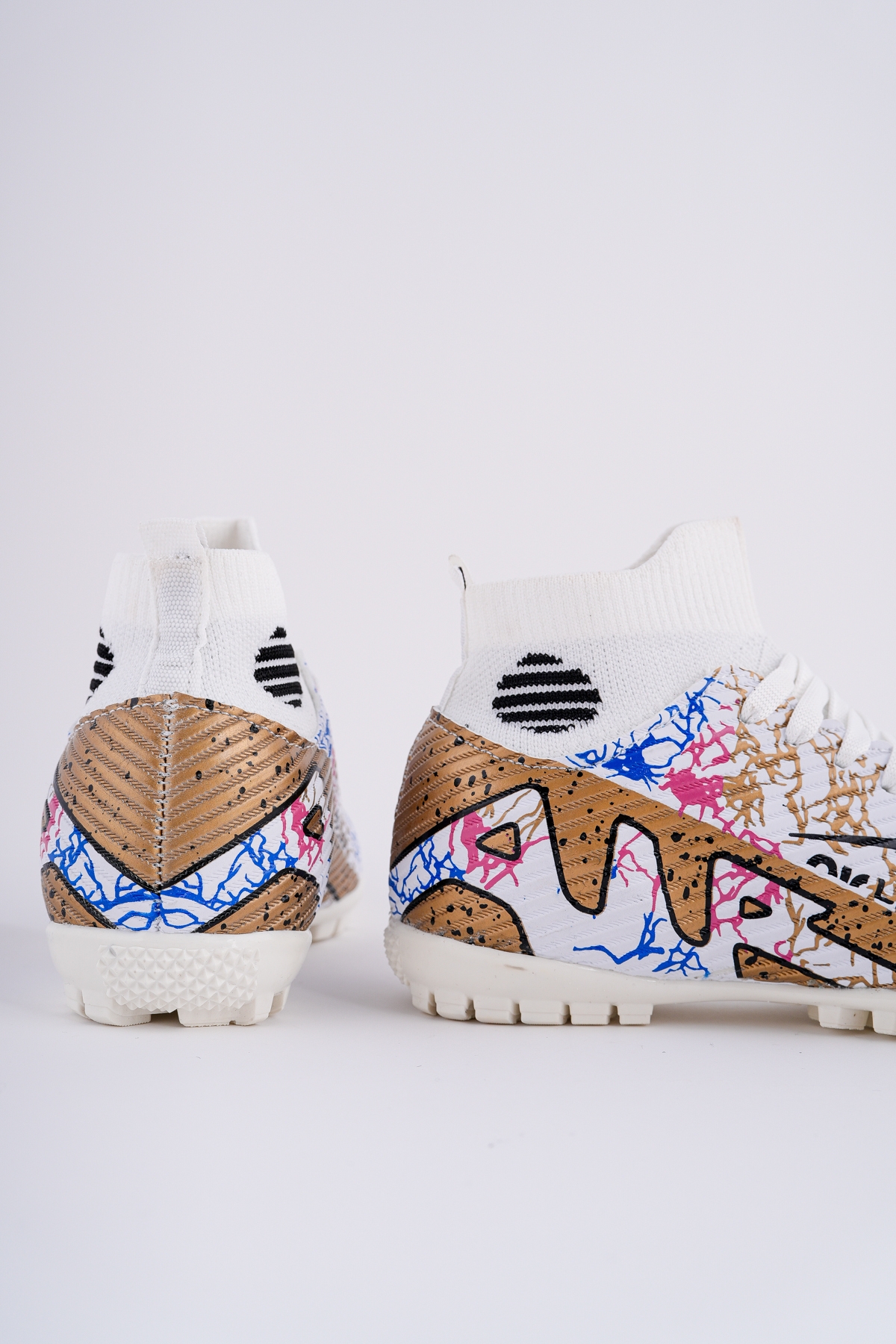 501 HALI SAHA ÇORAPLI BİLEKTEN SARMALI ÇİVİSİZ ERGONOMİK ESNEK FUTBOL HALI SAHA AYAKKABI - Görsel 4