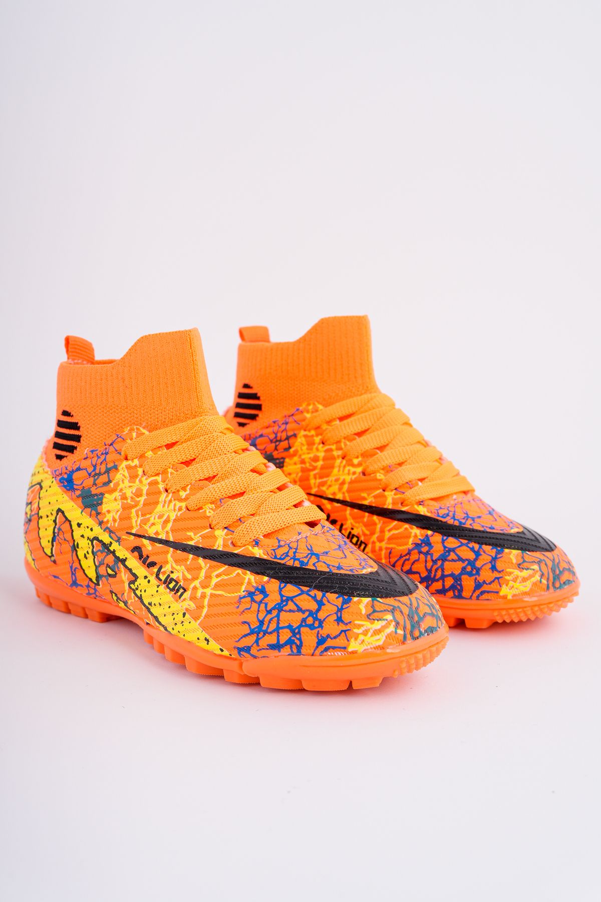 501 HALI SAHA ÇORAPLI BİLEKTEN SARMALI ÇİVİSİZ ERGONOMİK ESNEK FUTBOL HALI SAHA AYAKKABI - Görsel 2