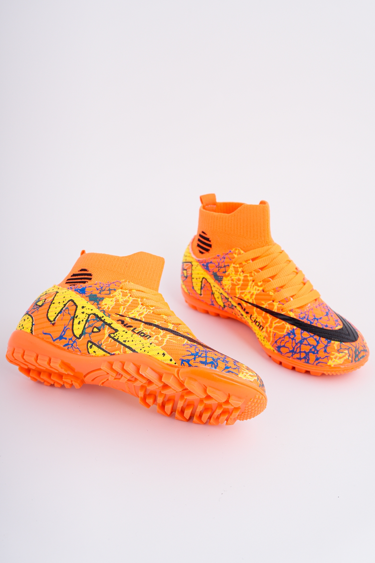 501 HALI SAHA ÇORAPLI BİLEKTEN SARMALI ÇİVİSİZ ERGONOMİK ESNEK FUTBOL HALI SAHA AYAKKABI - Görsel 3