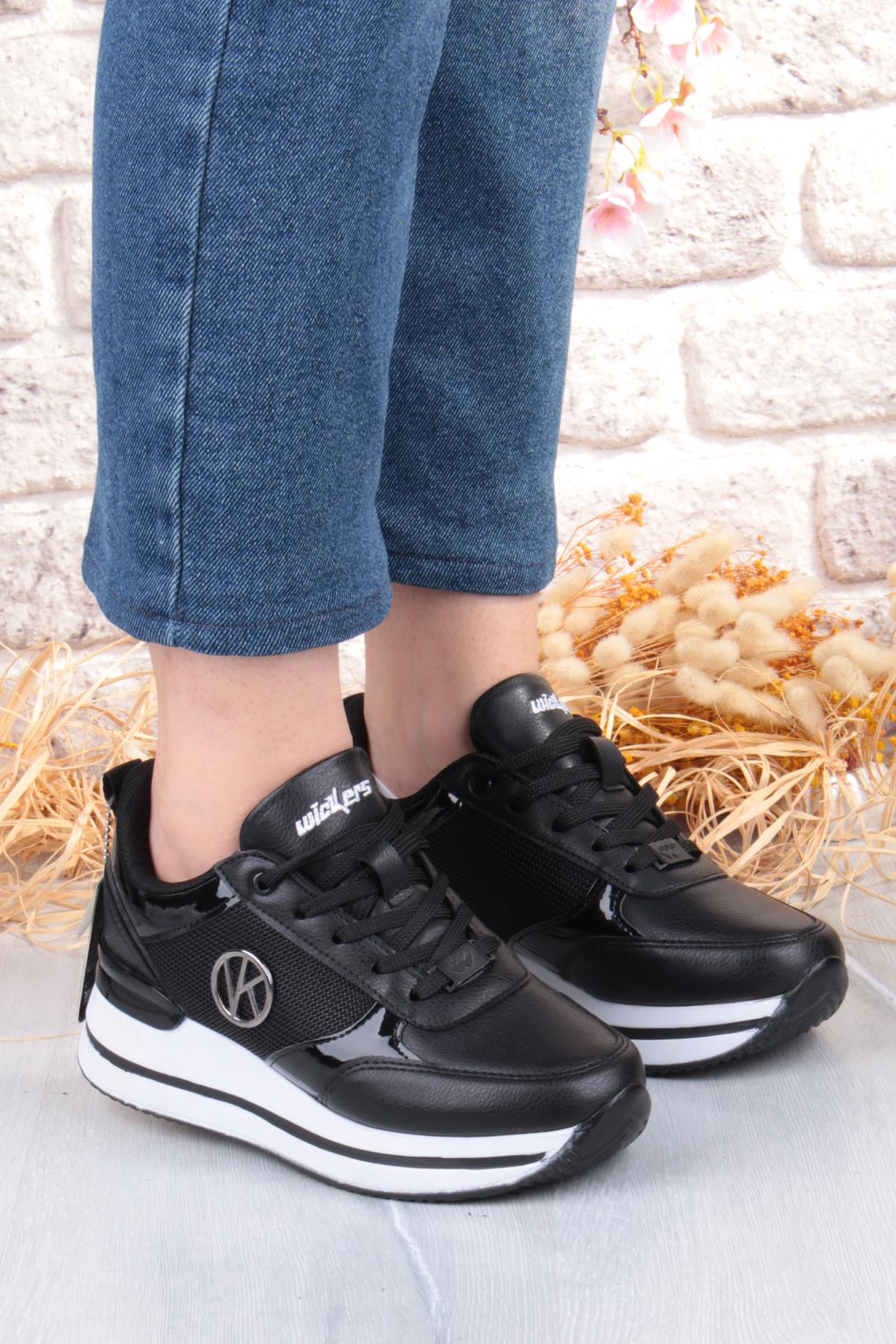 2927 Wks Rahat Hafif Kalın Taban Kadın Spor Ayakkabı - Görsel 4