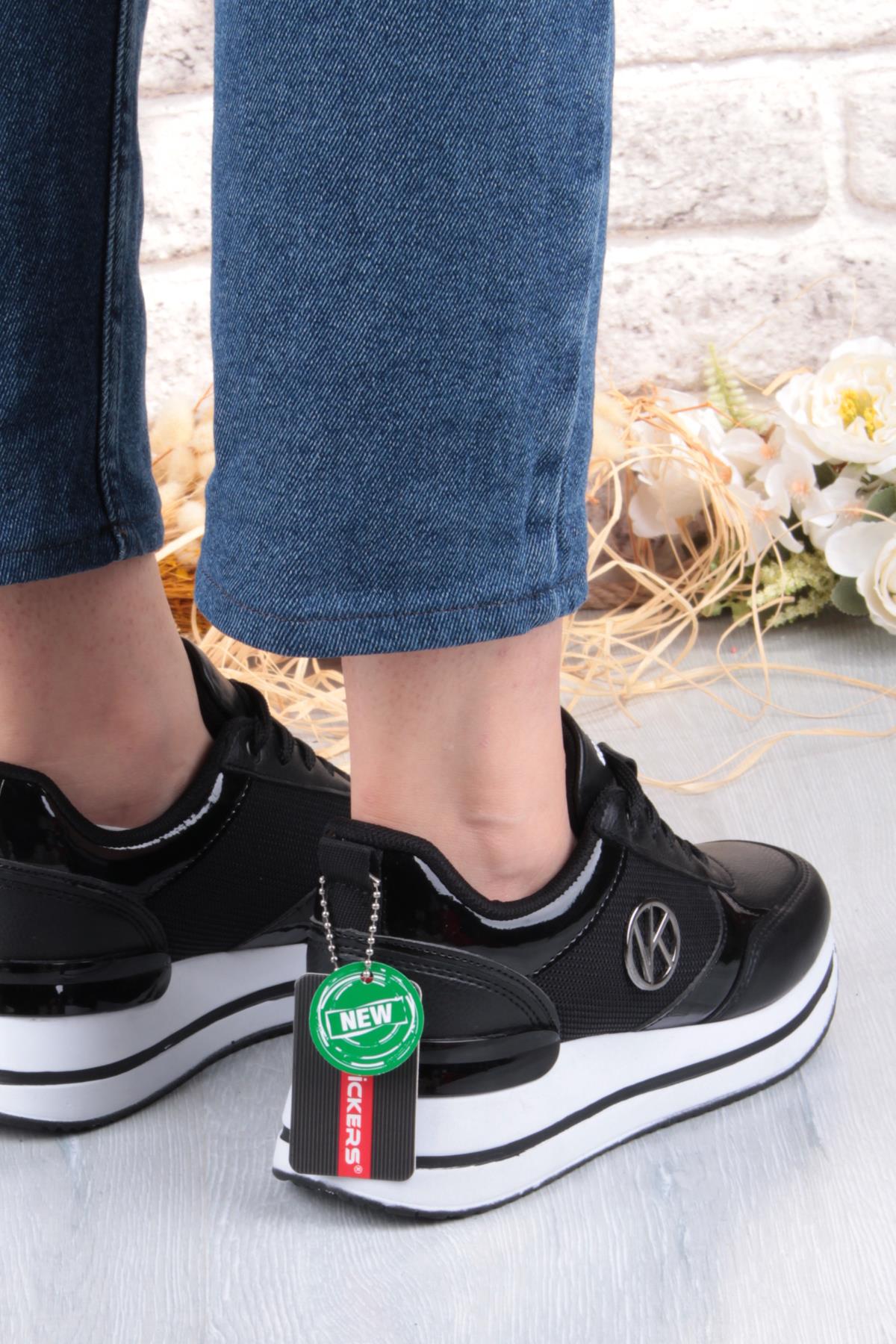 2927 Wks Rahat Hafif Kalın Taban Kadın Spor Ayakkabı - Görsel 5