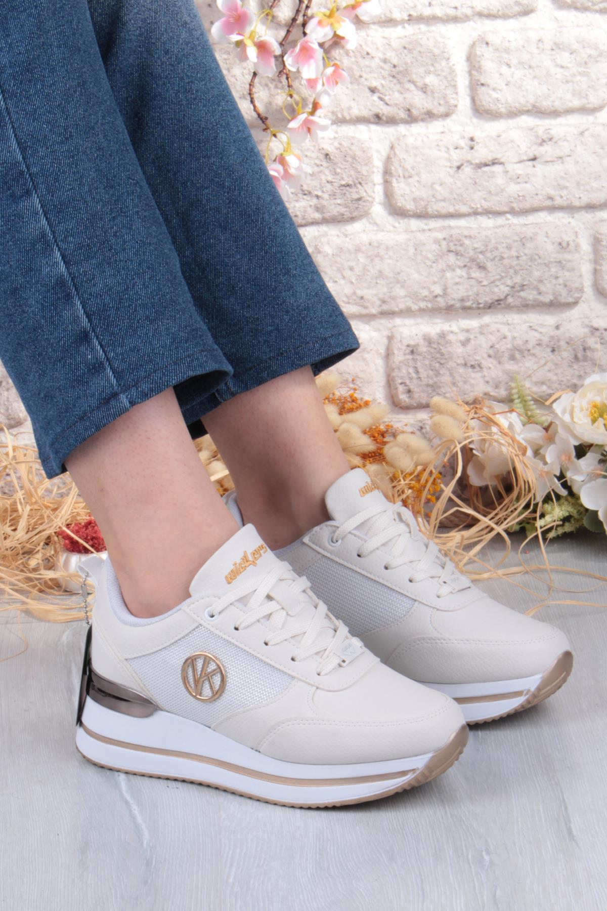 2927 Wks Rahat Hafif Kalın Taban Kadın Spor Ayakkabı - Görsel 2