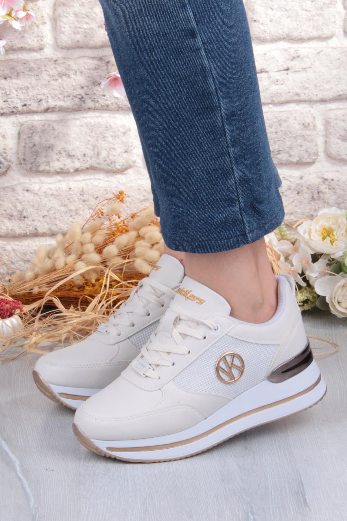 2927 Wks Rahat Hafif Kalın Taban Kadın Spor Ayakkabı - Görsel 3