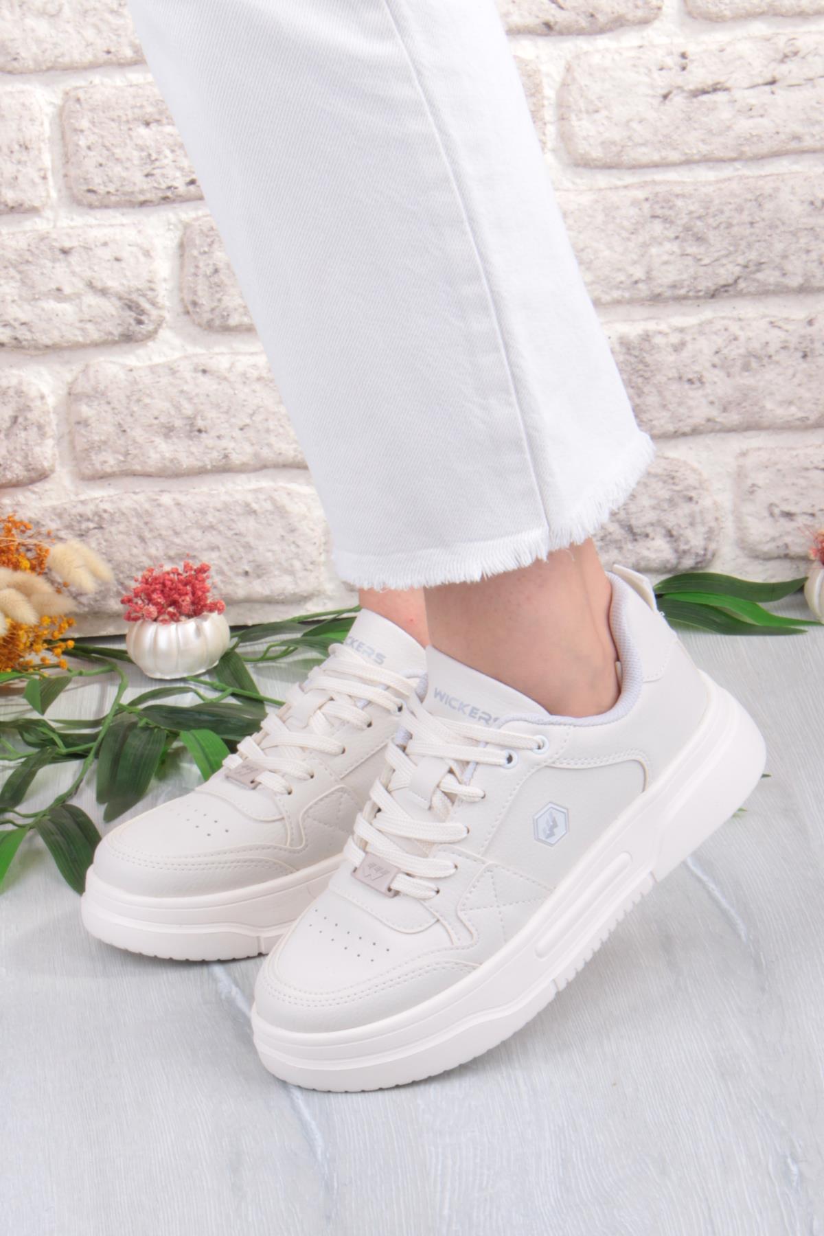 2933 Wks Rahat Hafif Kalın Taban Kadın Spor Ayakkabı - Görsel 3
