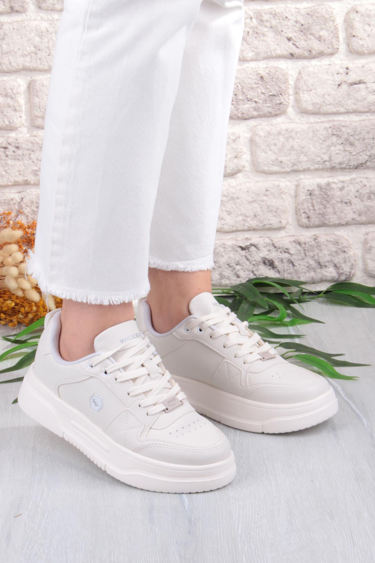 2933 Wks Rahat Hafif Kalın Taban Kadın Spor Ayakkabı - Görsel 4