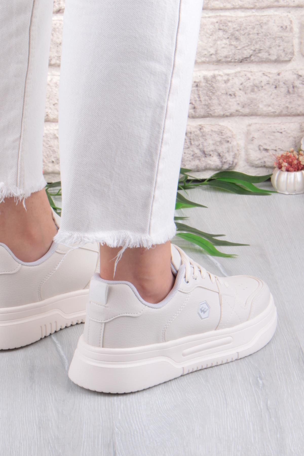 2933 Wks Rahat Hafif Kalın Taban Kadın Spor Ayakkabı - Görsel 5