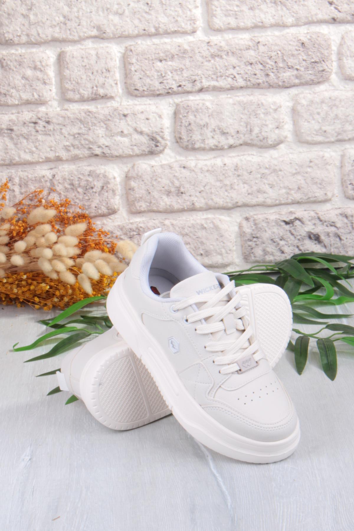 2933 Wks Rahat Hafif Kalın Taban Kadın Spor Ayakkabı - Görsel 8