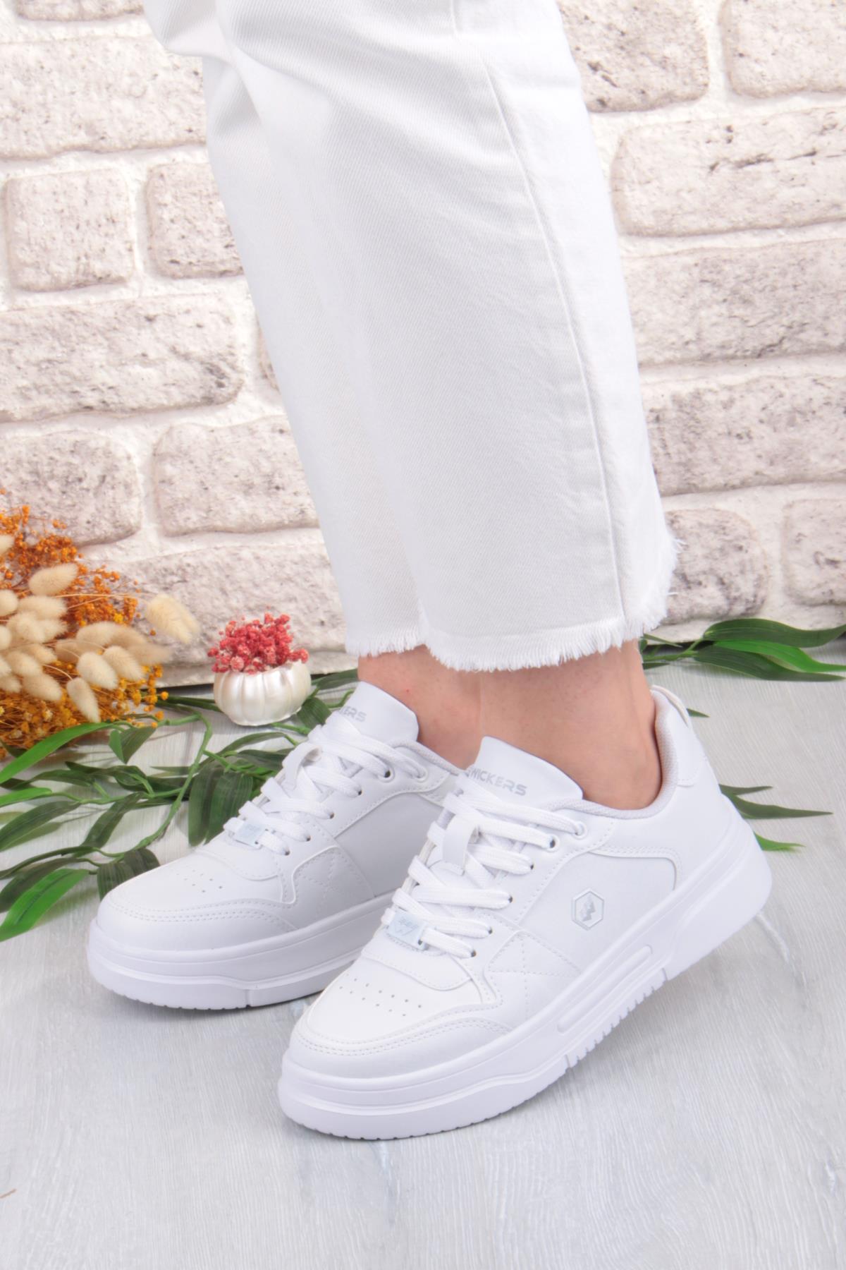2933 Wks Rahat Hafif Kalın Taban Kadın Spor Ayakkabı - Görsel 3
