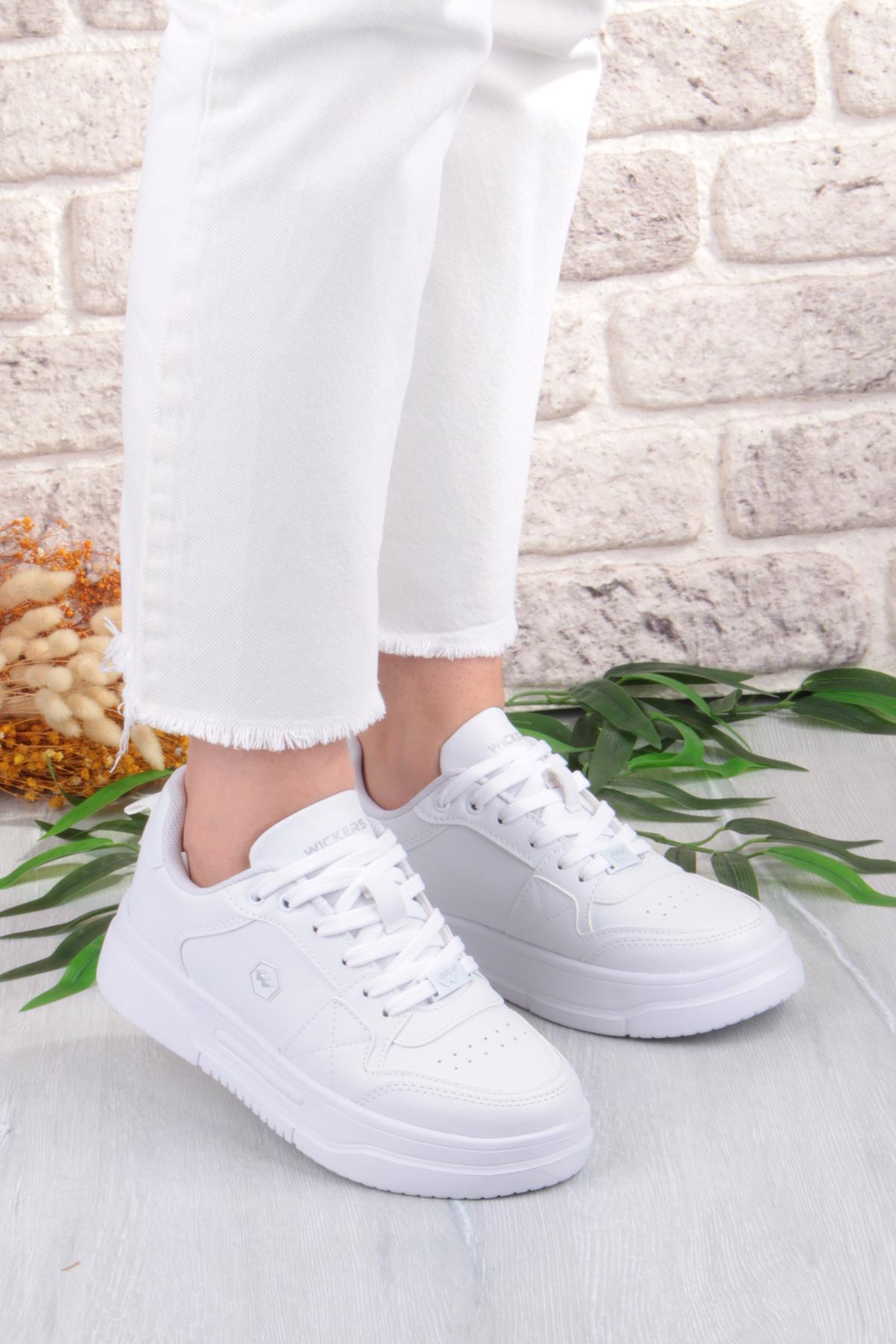 2933 Wks Rahat Hafif Kalın Taban Kadın Spor Ayakkabı - Görsel 4