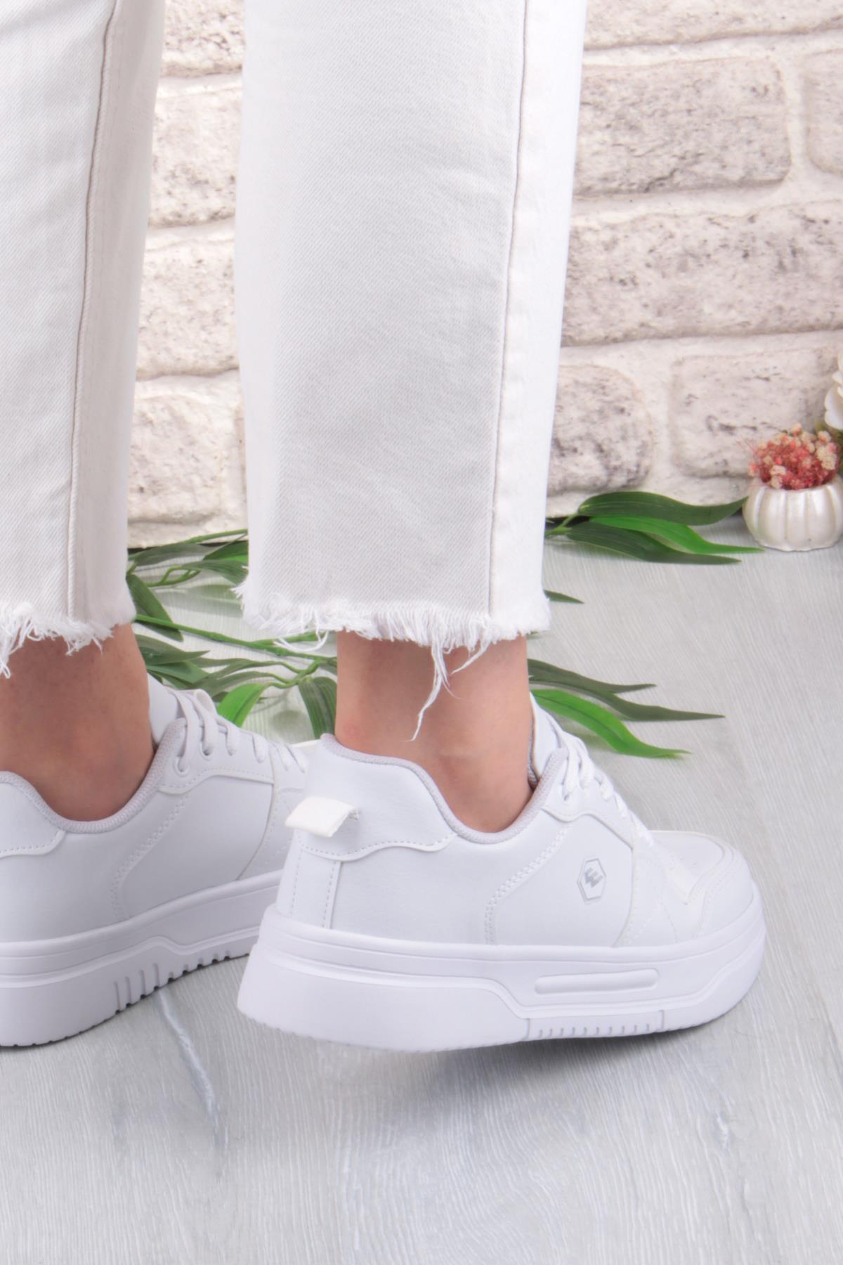 2933 Wks Rahat Hafif Kalın Taban Kadın Spor Ayakkabı - Görsel 5