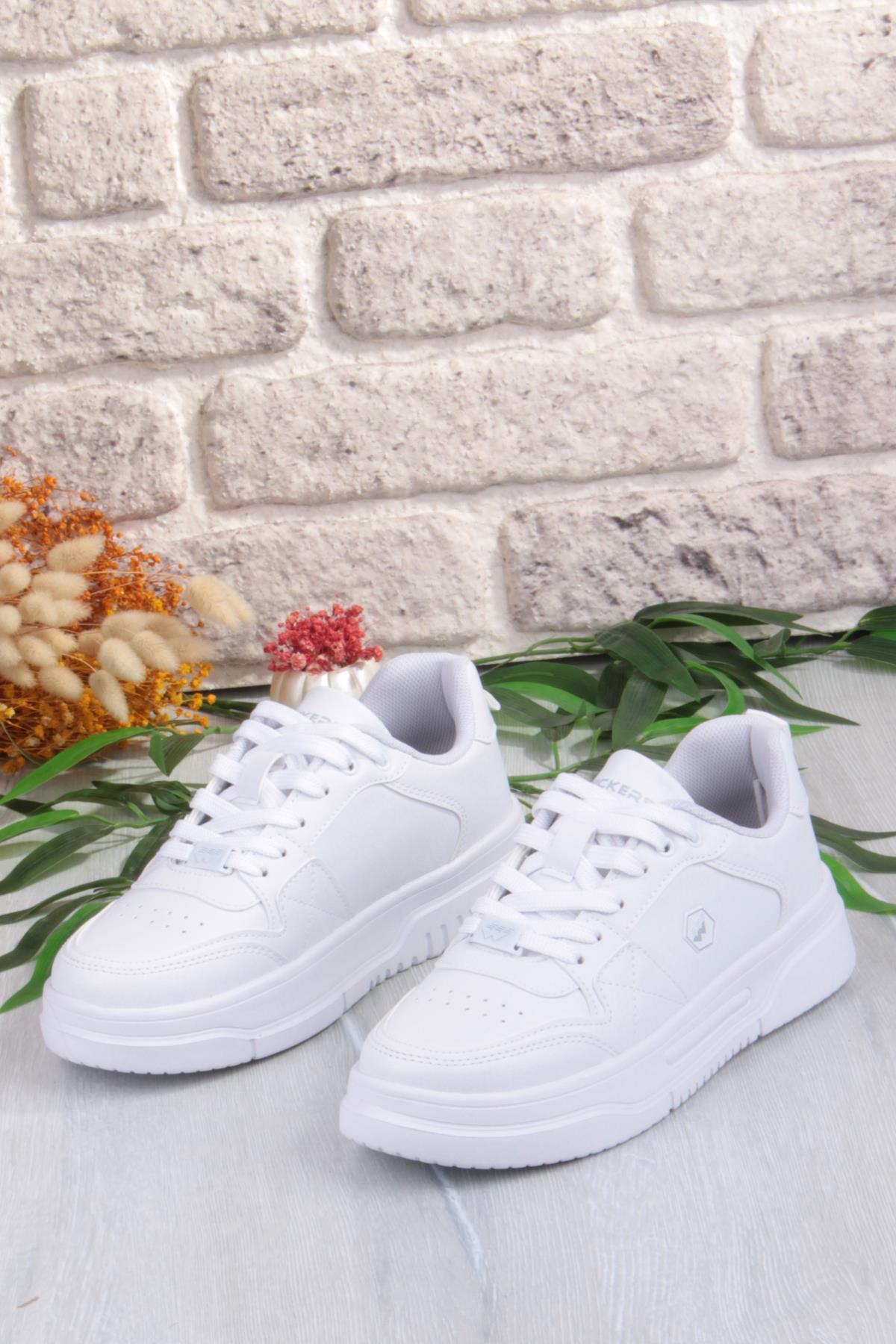 2933 Wks Rahat Hafif Kalın Taban Kadın Spor Ayakkabı - Görsel 7