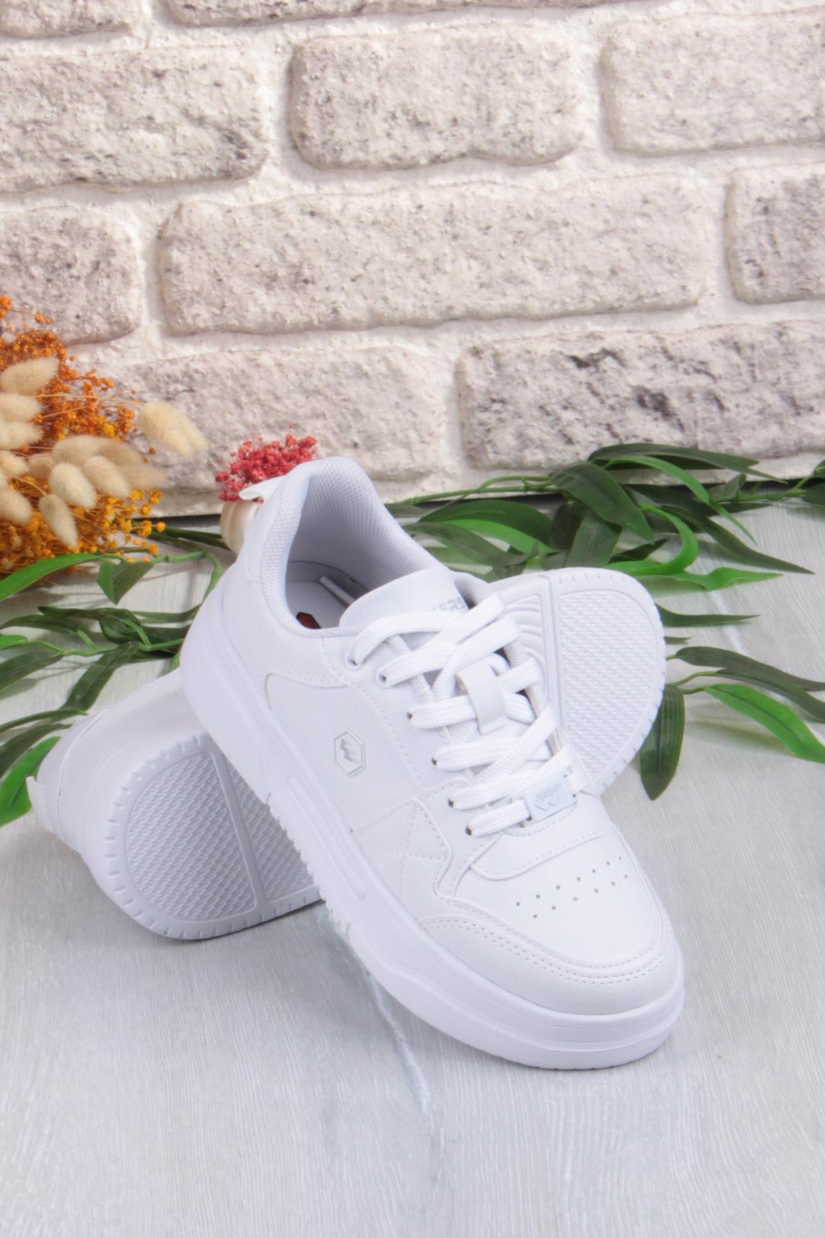 2933 Wks Rahat Hafif Kalın Taban Kadın Spor Ayakkabı - Görsel 8