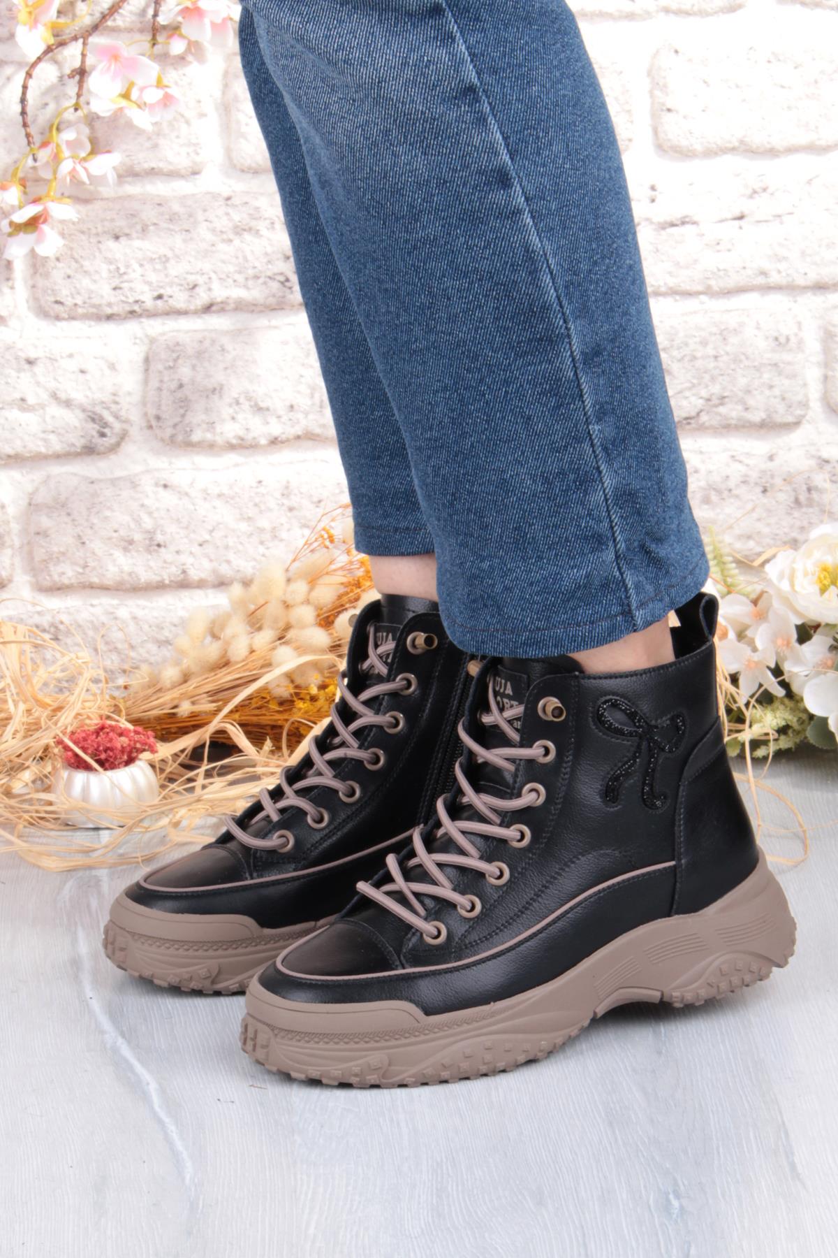 Alexis Rahat Esnek Lastik Bağçıklı Fermuarlı Kadın Bot - Görsel 3