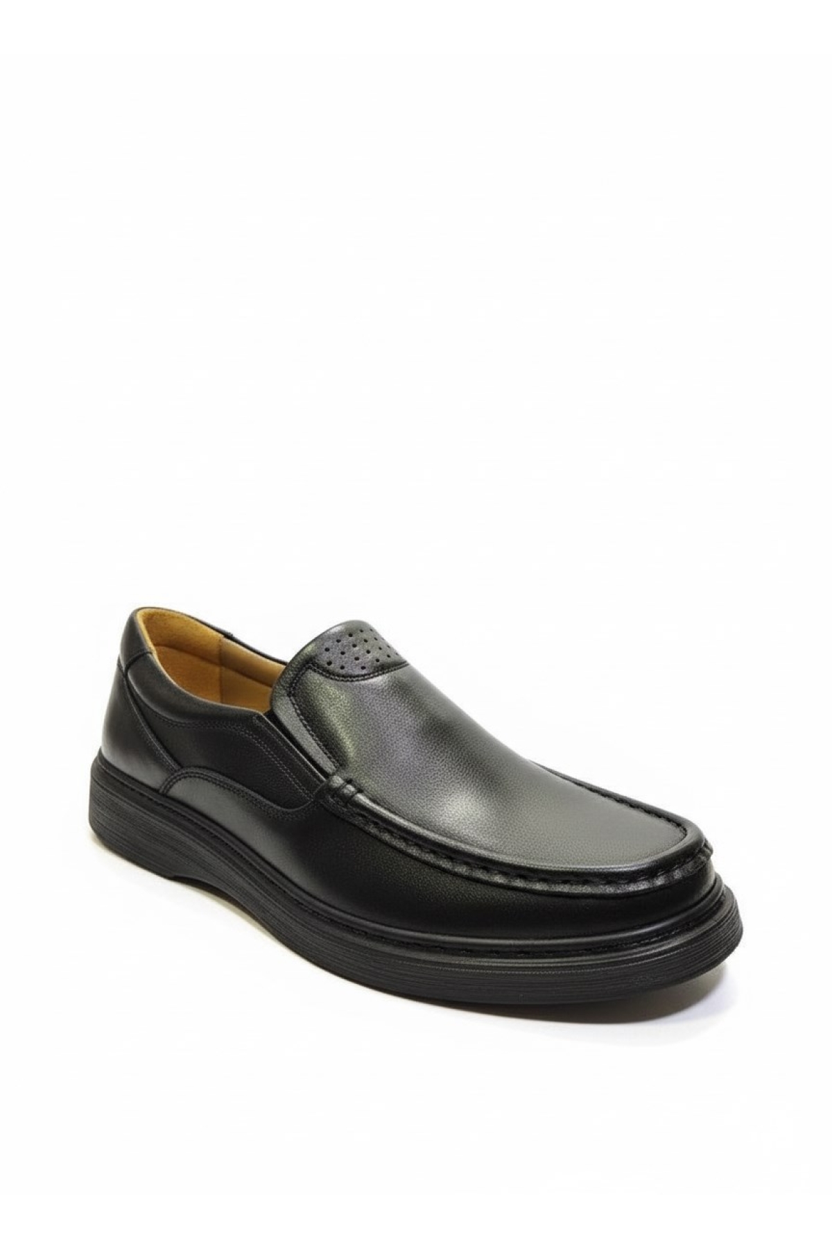 Komcero Dr.Jells Hakiki Deri Bağcıksız Kalın Taban Günlük Comfort Ayakkabı K1658-175 - Görsel 3