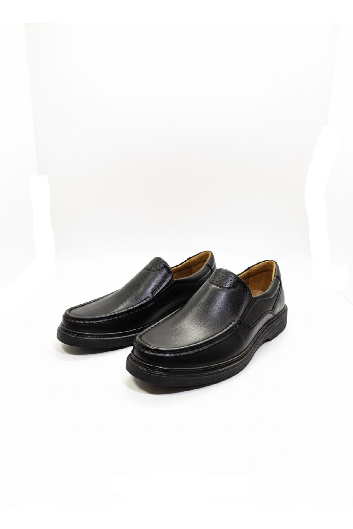 Komcero Dr.Jells Hakiki Deri Bağcıksız Kalın Taban Günlük Comfort Ayakkabı K1658-175 - Görsel 4