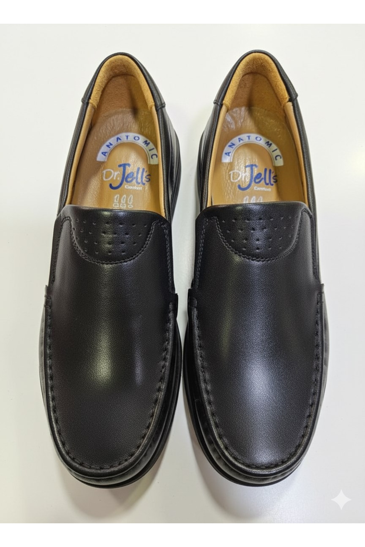 Komcero Dr.Jells Hakiki Deri Bağcıksız Kalın Taban Günlük Comfort Ayakkabı K1658-175 - Görsel 5