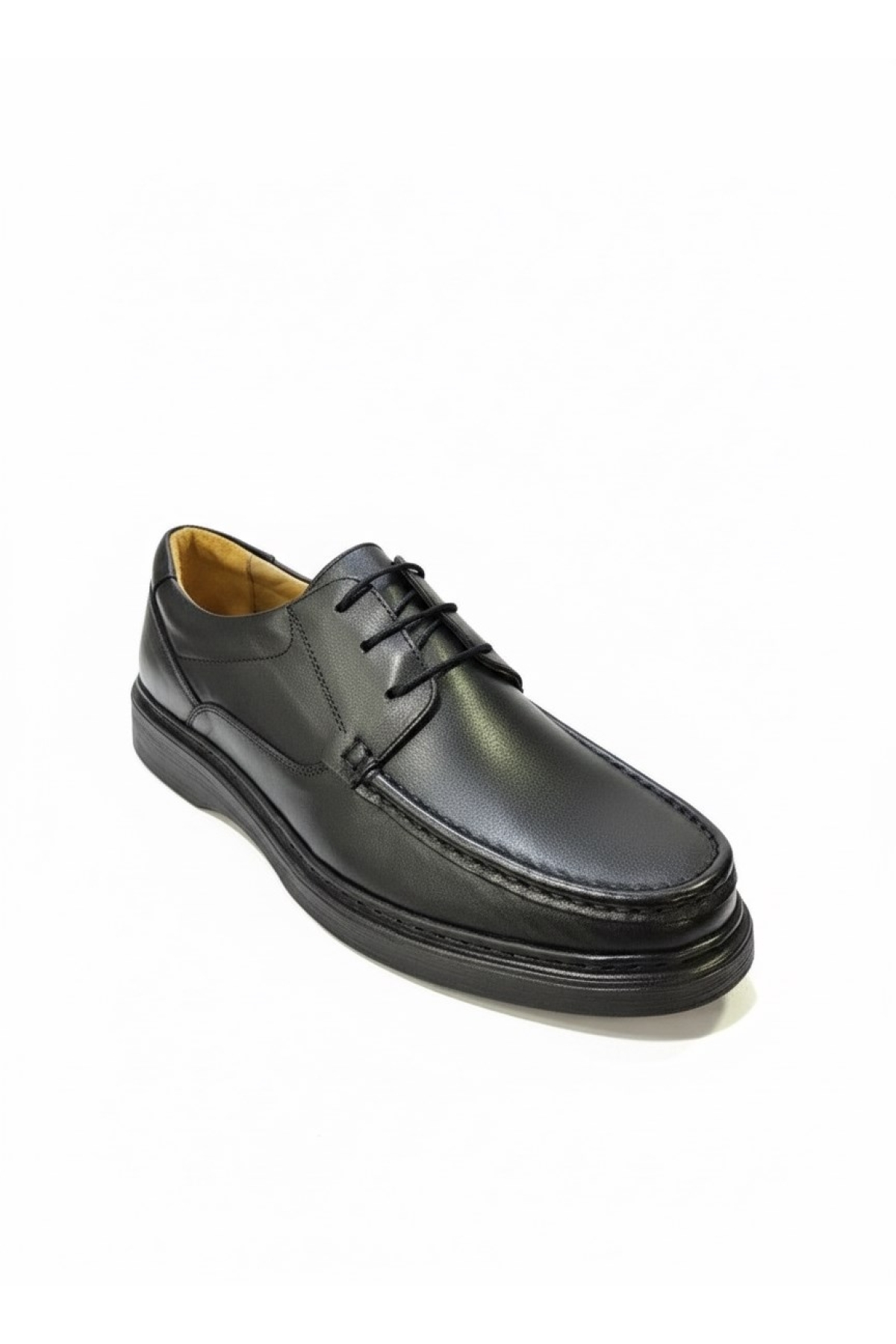 Komcero Dr.Jells Hakiki Deri Bağcıklı Kalın Taban Klasik Ayakkabı K1657-175 - Görsel 3