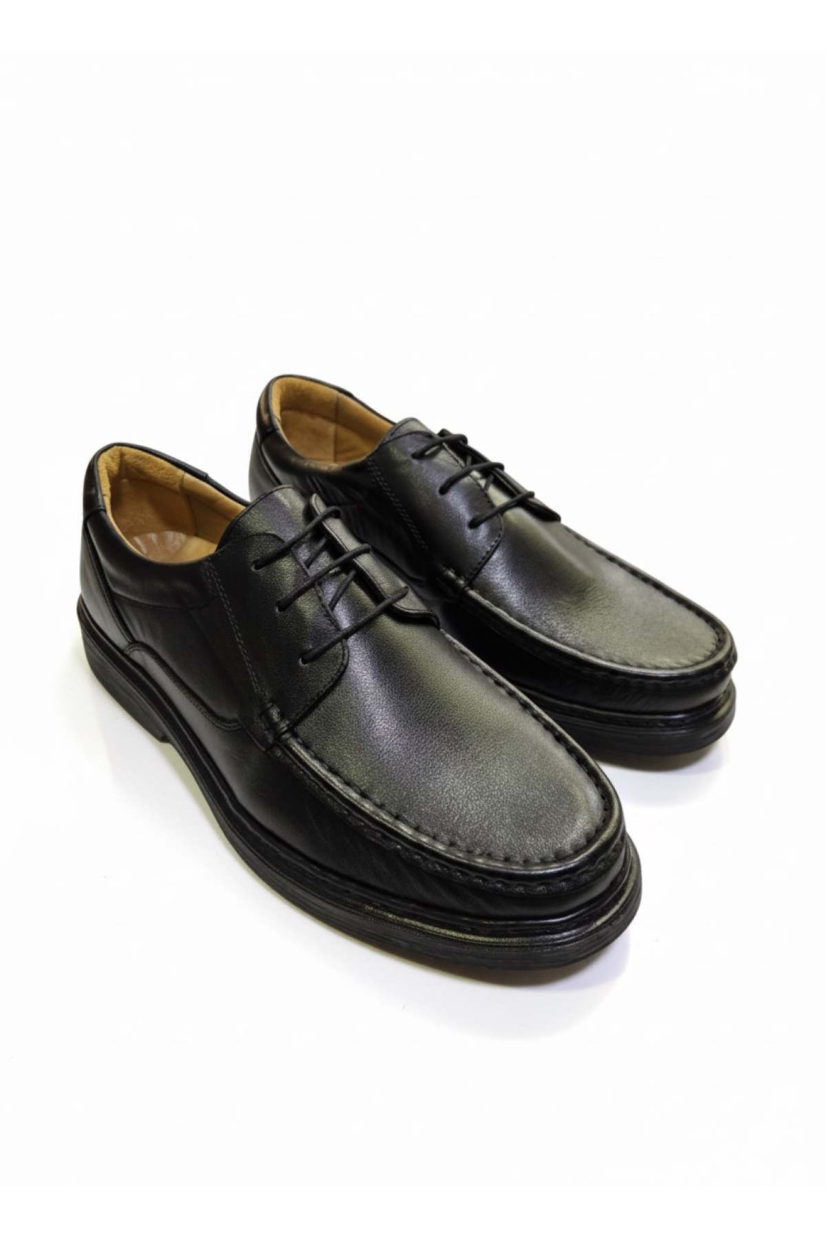 Komcero Dr.Jells Hakiki Deri Bağcıklı Kalın Taban Klasik Ayakkabı K1657-175 - Görsel 4