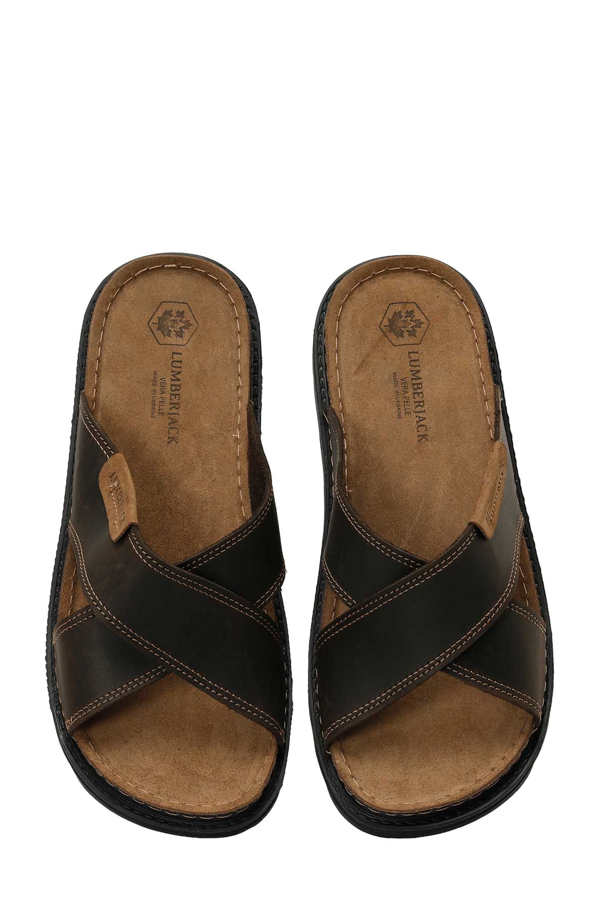 TRUCK 5FX Kahverengi Erkek Terlik - Görsel 6