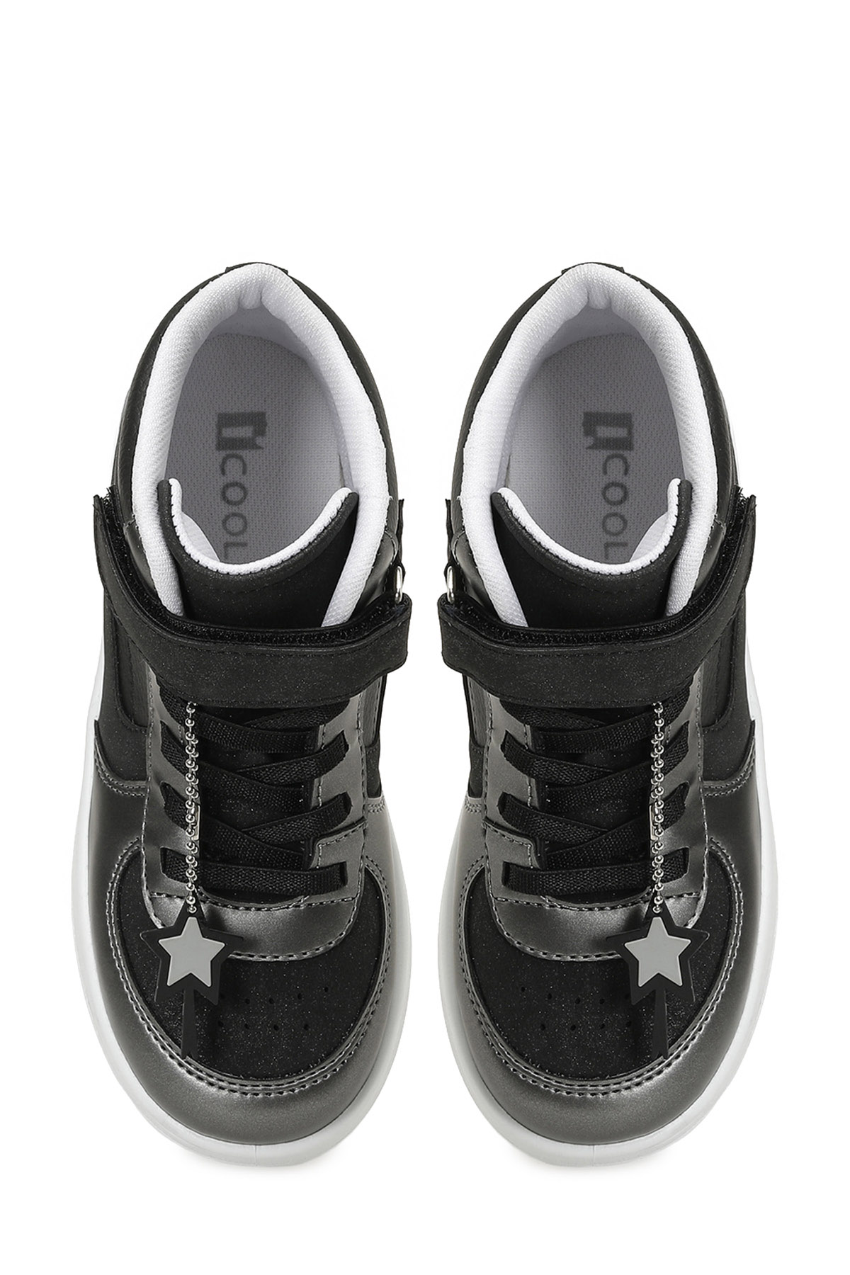 ANNES F 5PR Siyah Kız Çocuk High Sneaker - Görsel 5