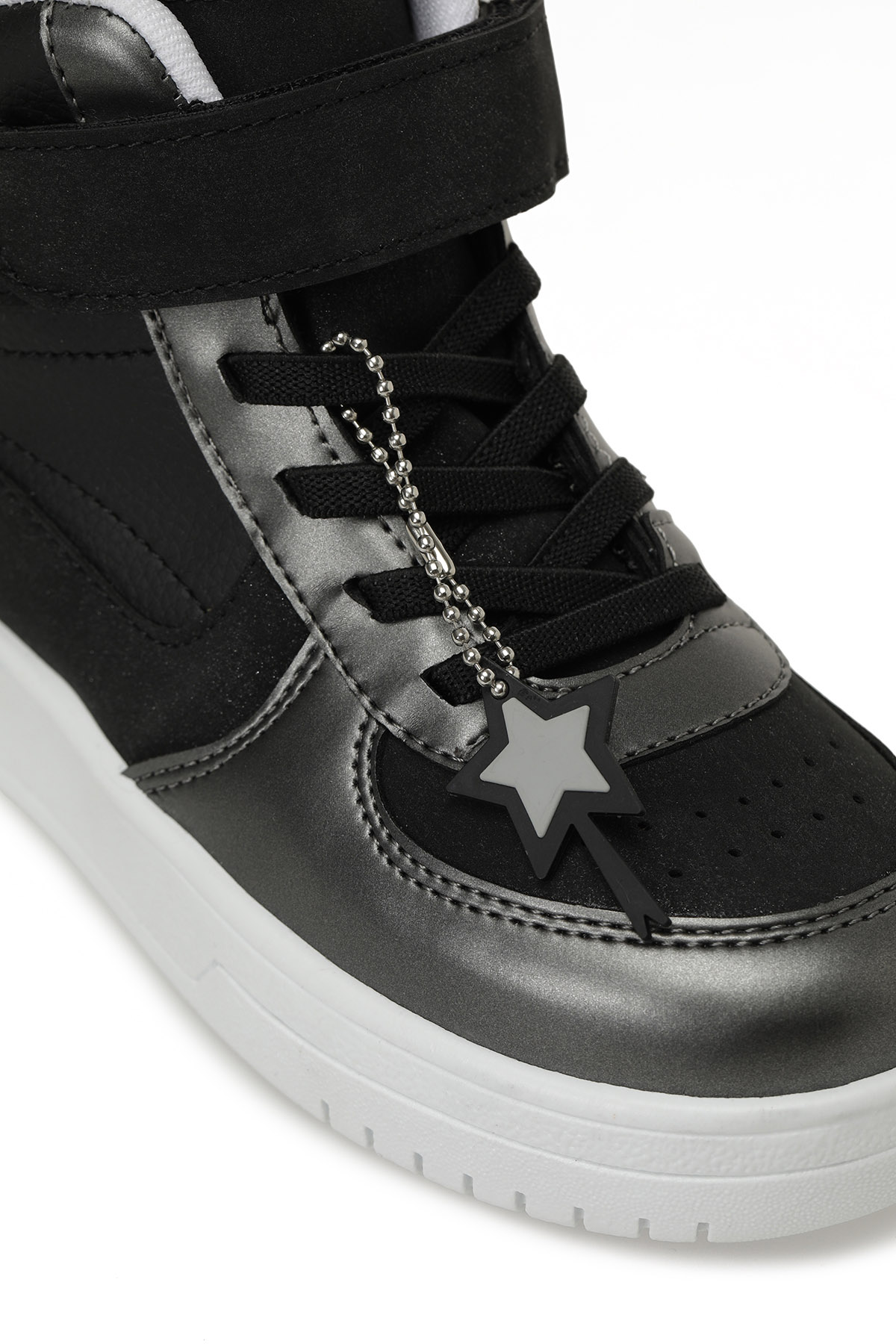 ANNES F 5PR Siyah Kız Çocuk High Sneaker - Görsel 8