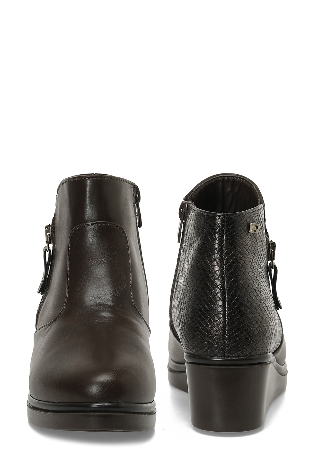 163050.Z5PR Kahverengi Kadın Dolgu Topuk Bot - Görsel 6