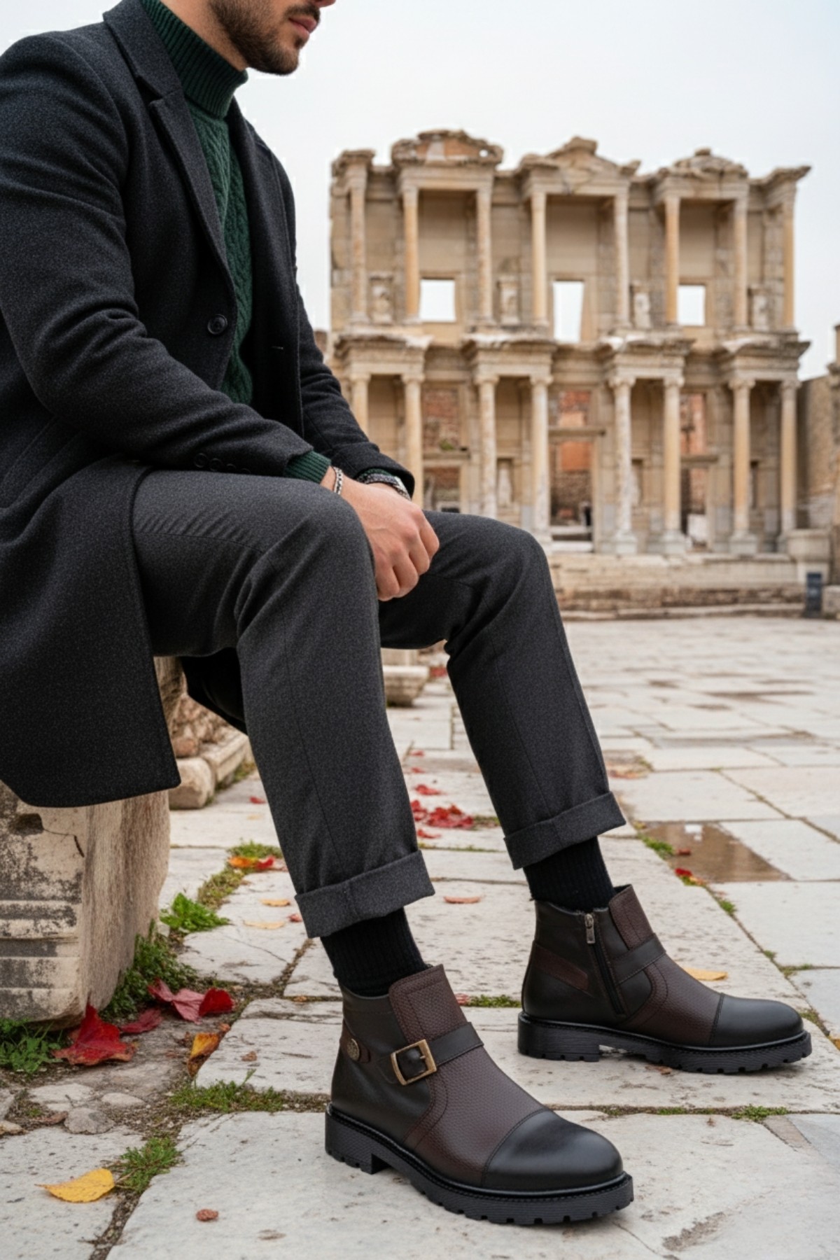 RODRİGUEZ Garantili Fermuarlı Kürklü Soğuk Geçirmez Erkek Bot - Görsel 2