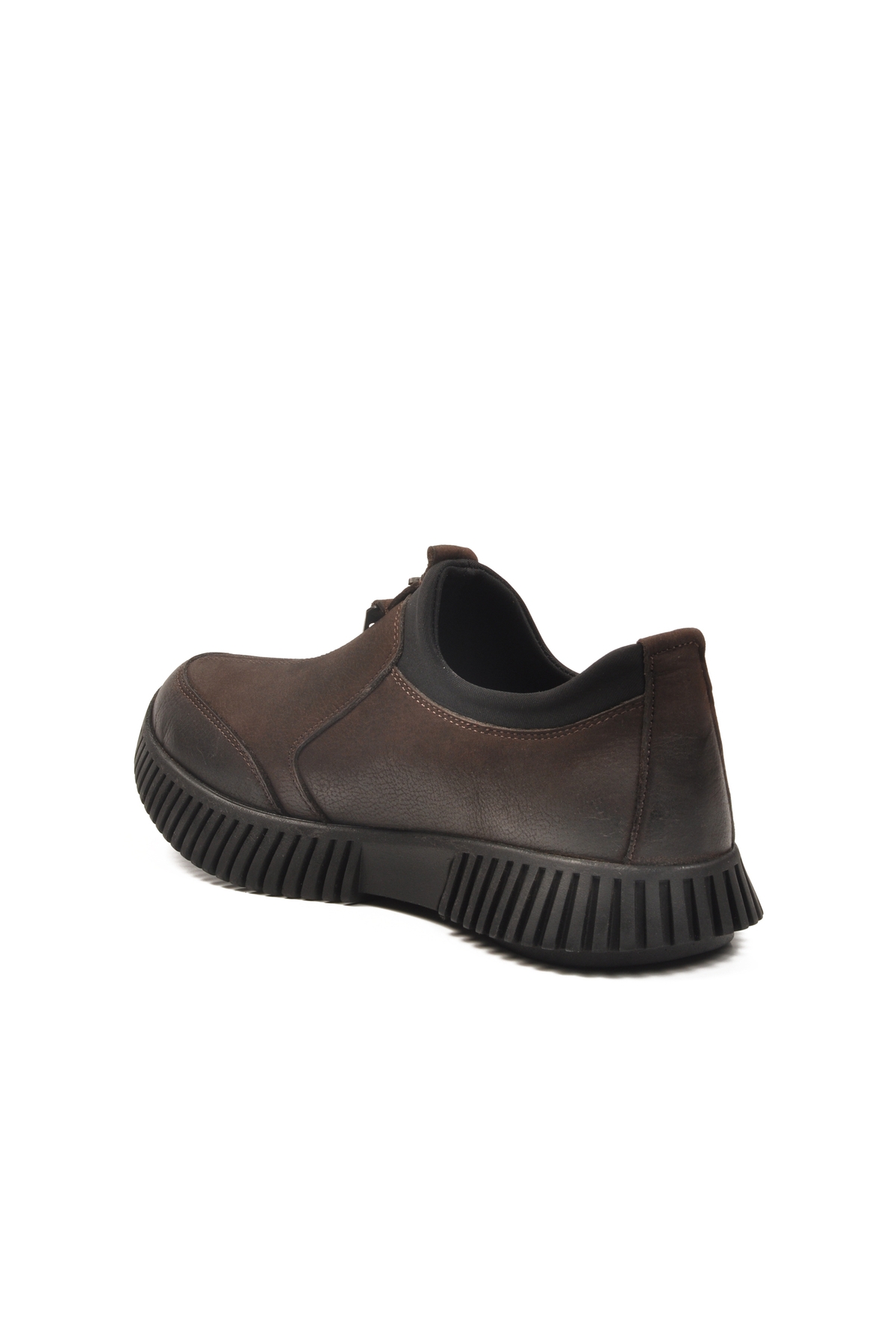 Kahve Hakiki Deri Kaymaz Taban Kadın Casual Ayakkabı 25405007K Z - Görsel 5