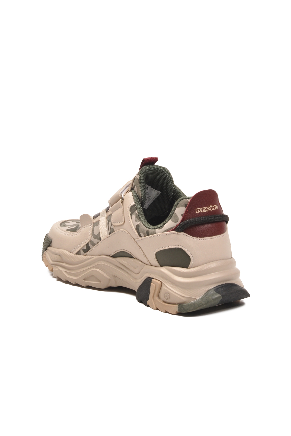 Krem Cırtlı Hafif Esnek Erkek Çocuk Spor Ayakkabı 2021 F - Görsel 5