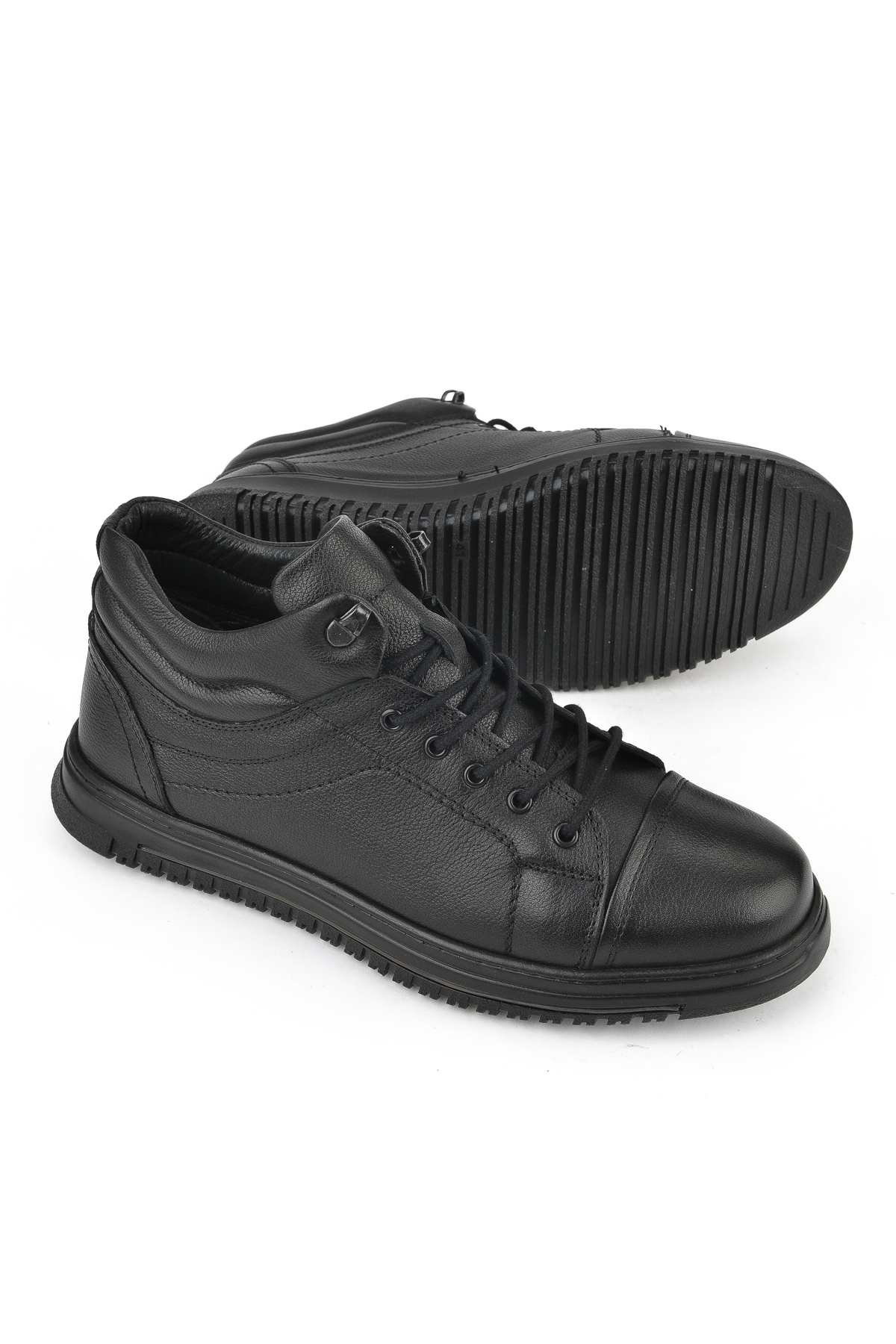 Erkek Hakiki Deri Bot 1531040ZK2102 Siyah - Görsel 5