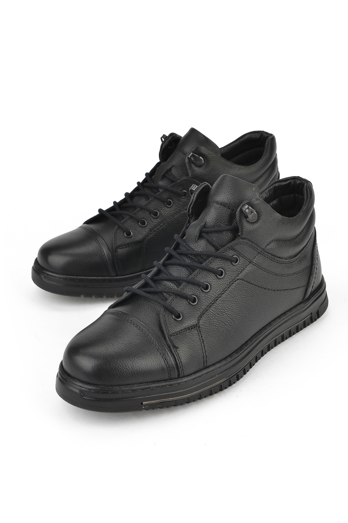 Erkek Hakiki Deri Bot 1531040ZK2102 Siyah - Görsel 6