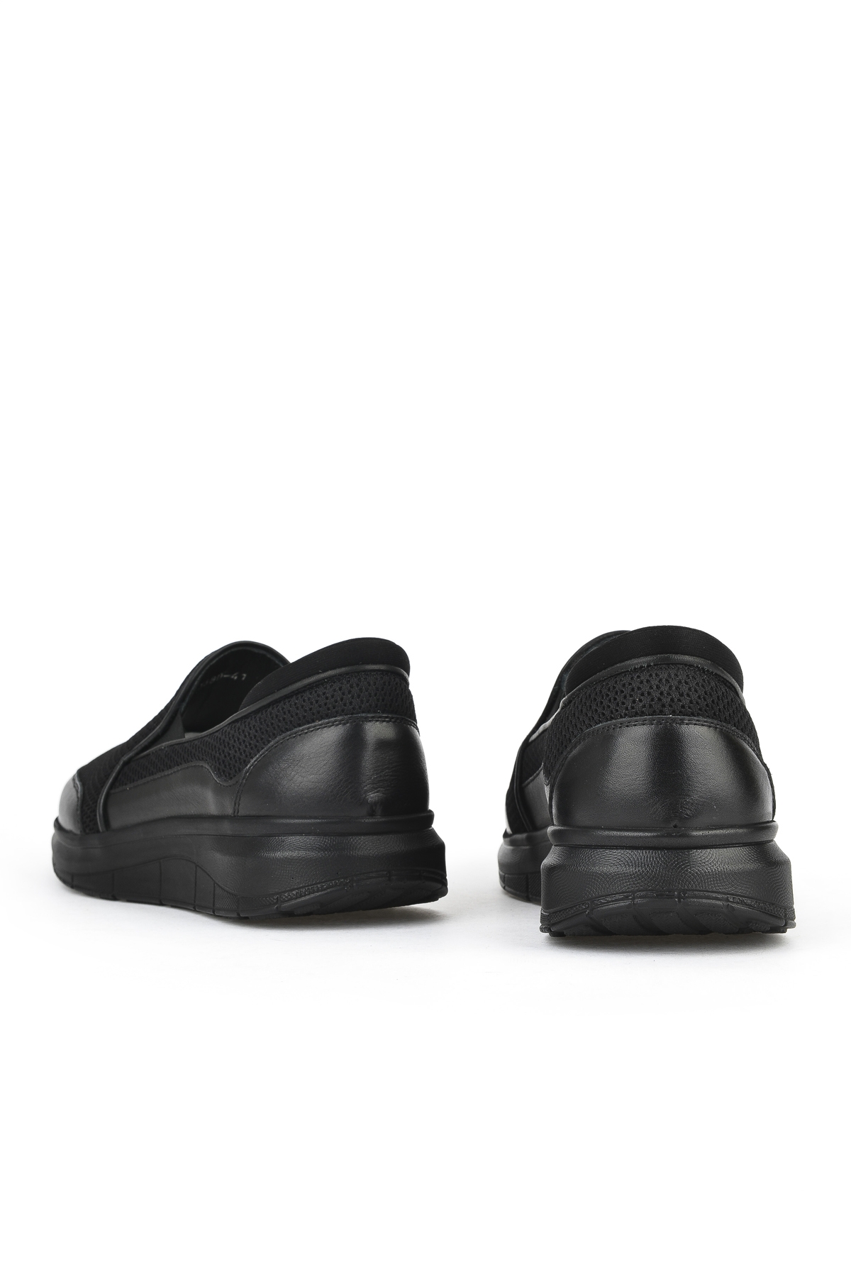 Erkek Hakiki Deri Konfor Ayakkabı 151123Z3680 Siyah - Görsel 4