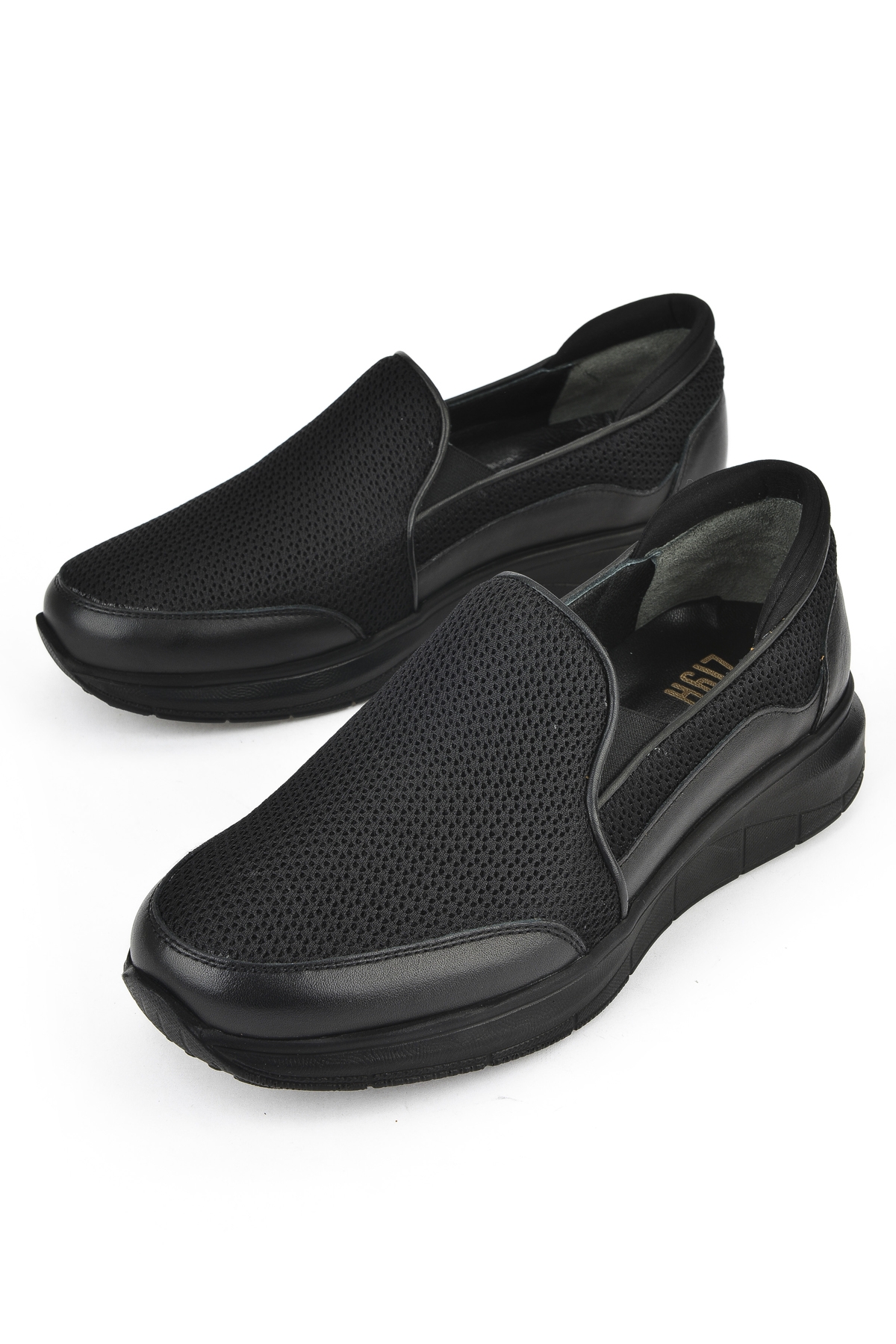 Erkek Hakiki Deri Konfor Ayakkabı 151123Z3680 Siyah - Görsel 6