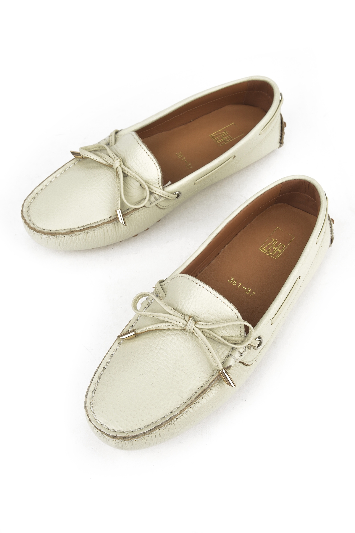 Kadın Hakiki Deri Ayakkabı 1511030Z3612 Bej - Görsel 6