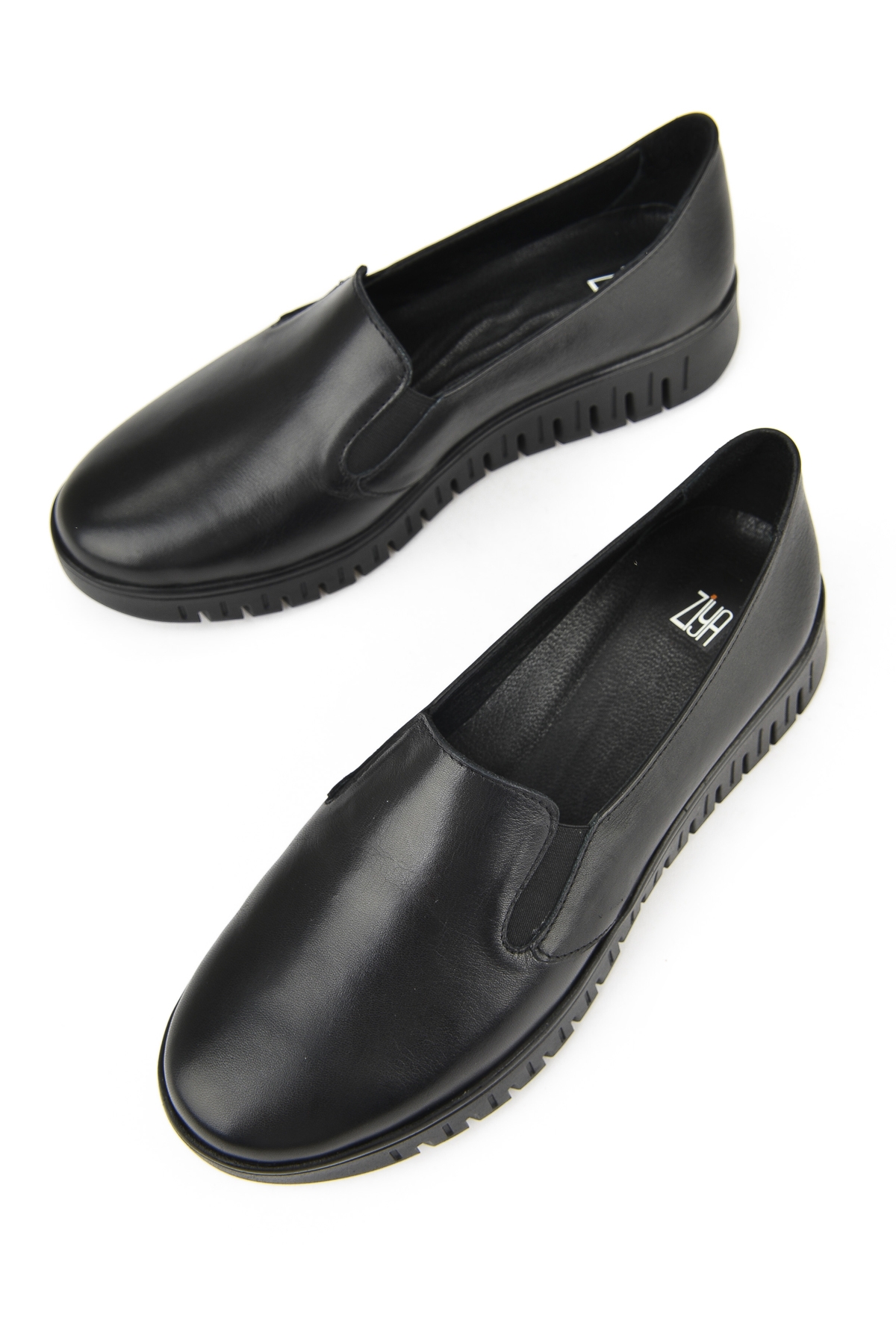 Kadın Hakiki Deri Konfor Ayakkabı 15355Z2765 Siyah - Görsel 6