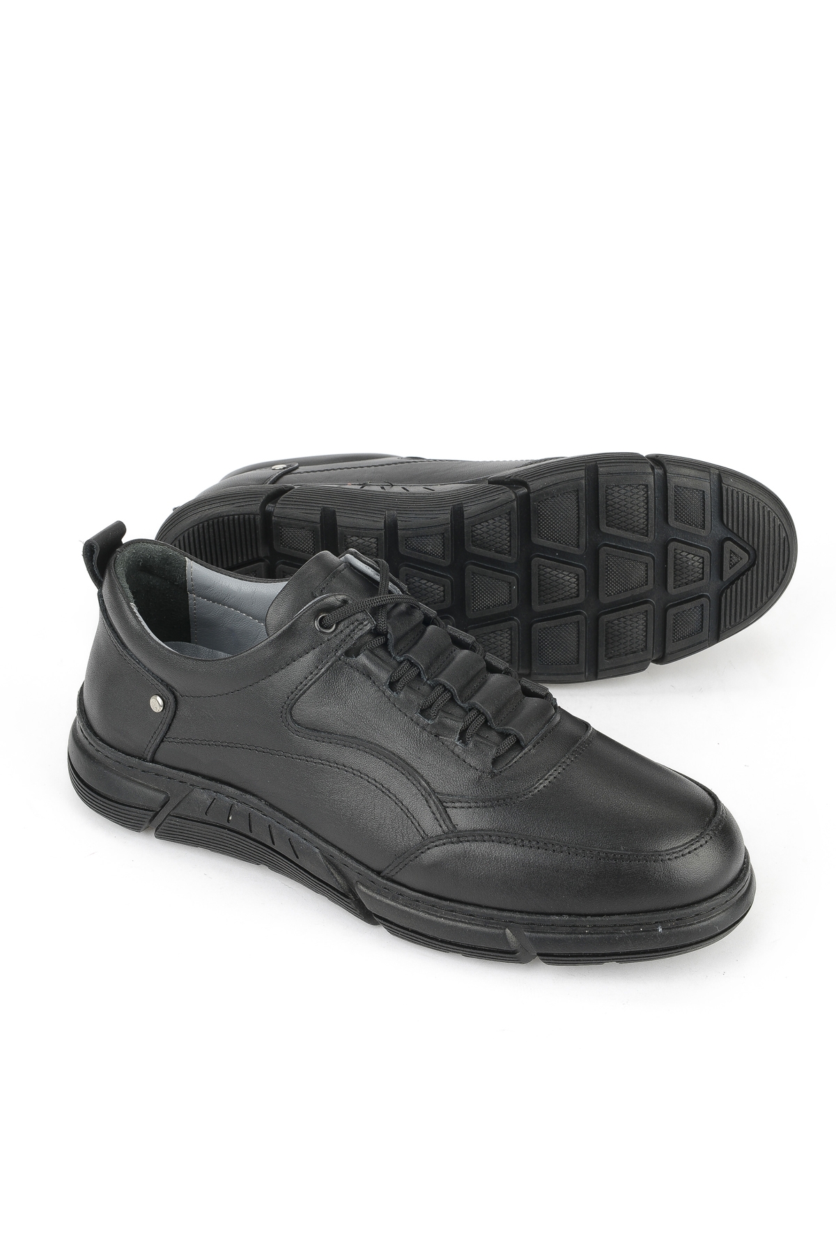 Erkek Hakiki Deri Ayakkabı 1531057Z1100 Siyah - Görsel 5